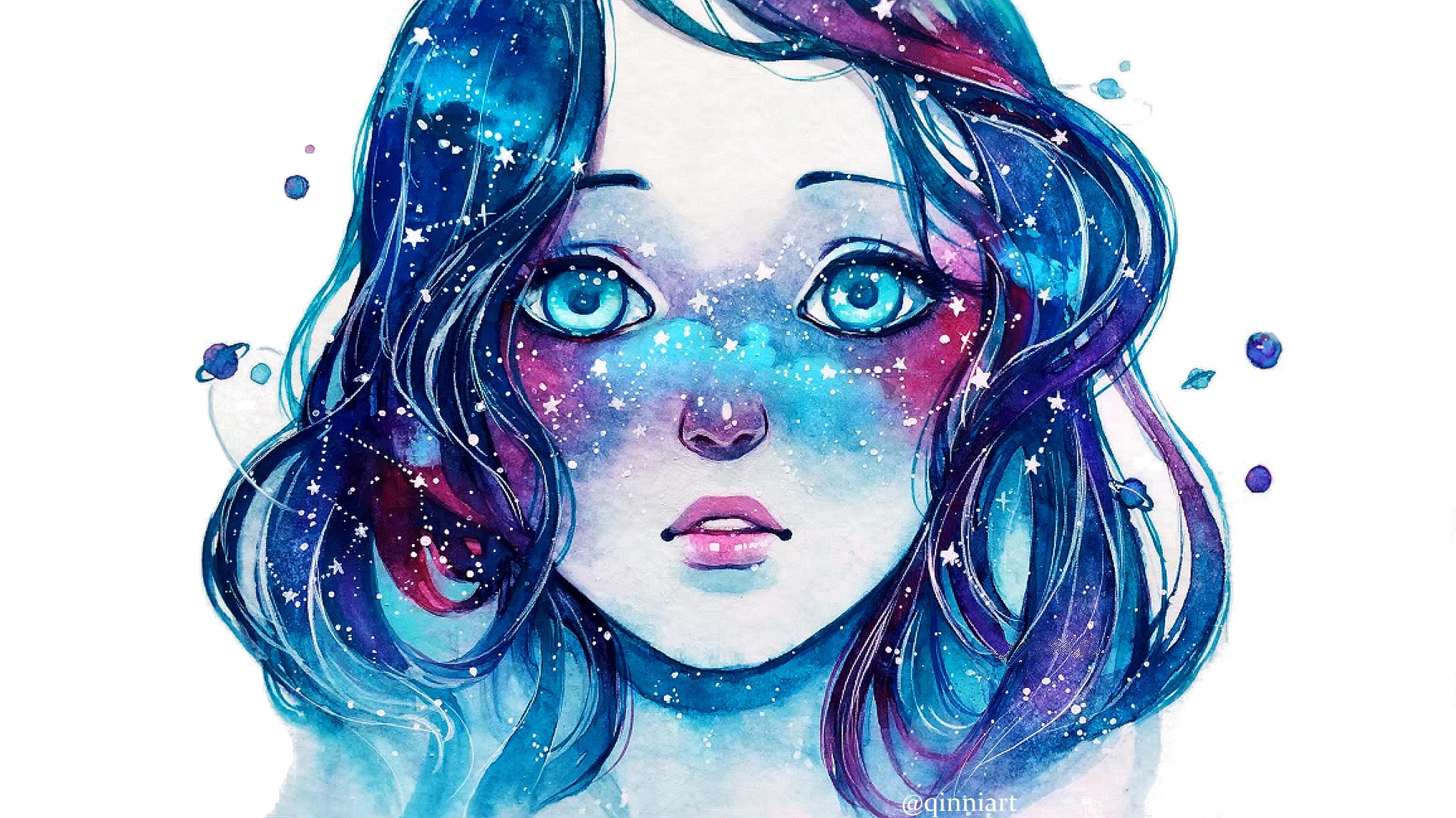 Galaxy Girl Wallpapers Top Free Galaxy Girl Backgrounds WallpaperAccess