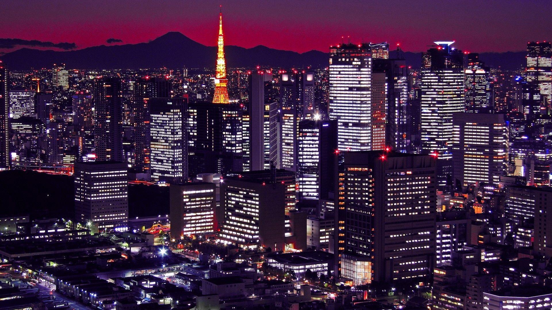 Japan Tokyo at Night Wallpapers Top Free Japan Tokyo at Night