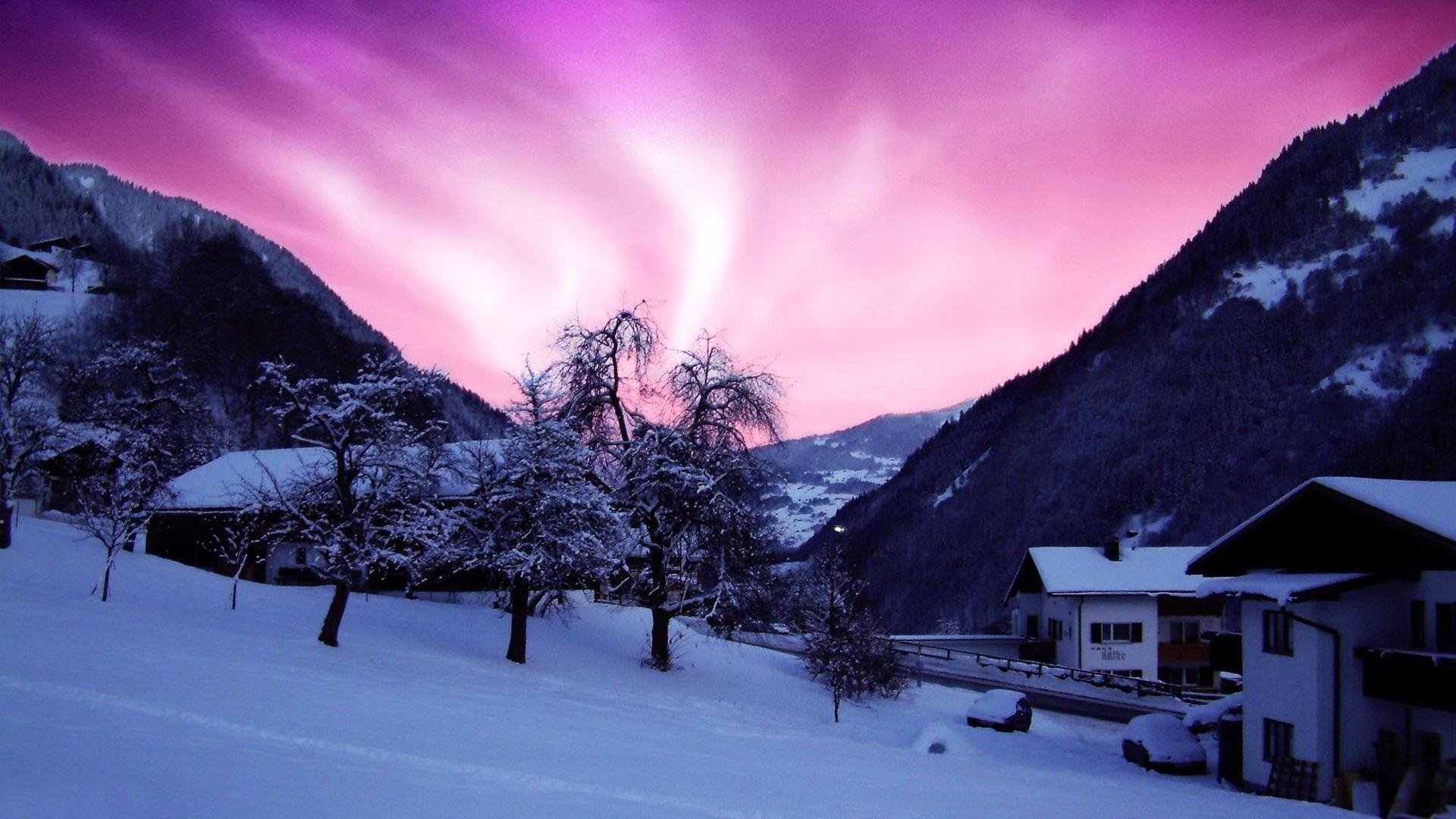 Pink Winter Wallpapers Top Free Pink Winter Backgrounds WallpaperAccess