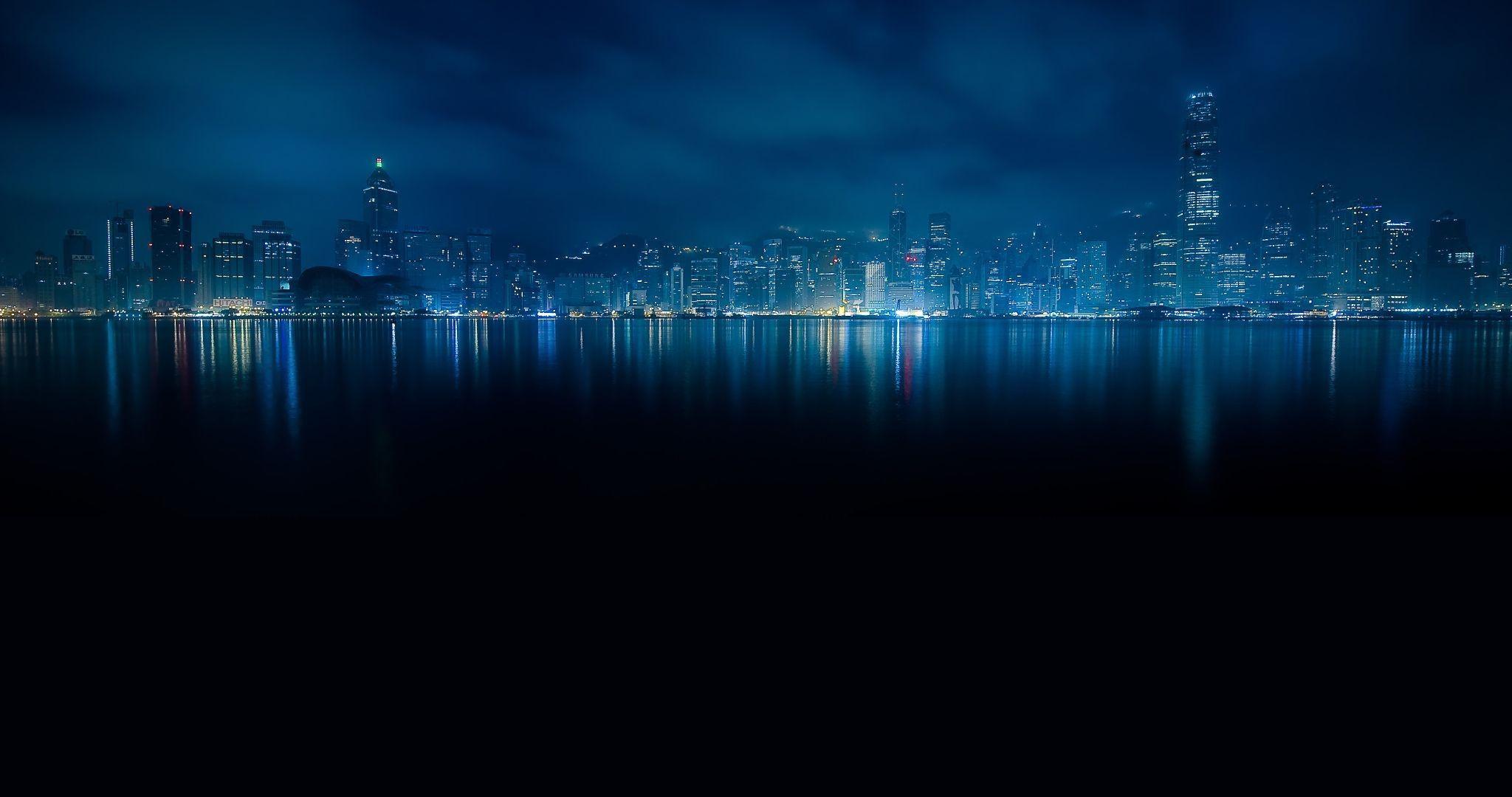 4K Blue Themed City Wallpaper Shardiff World