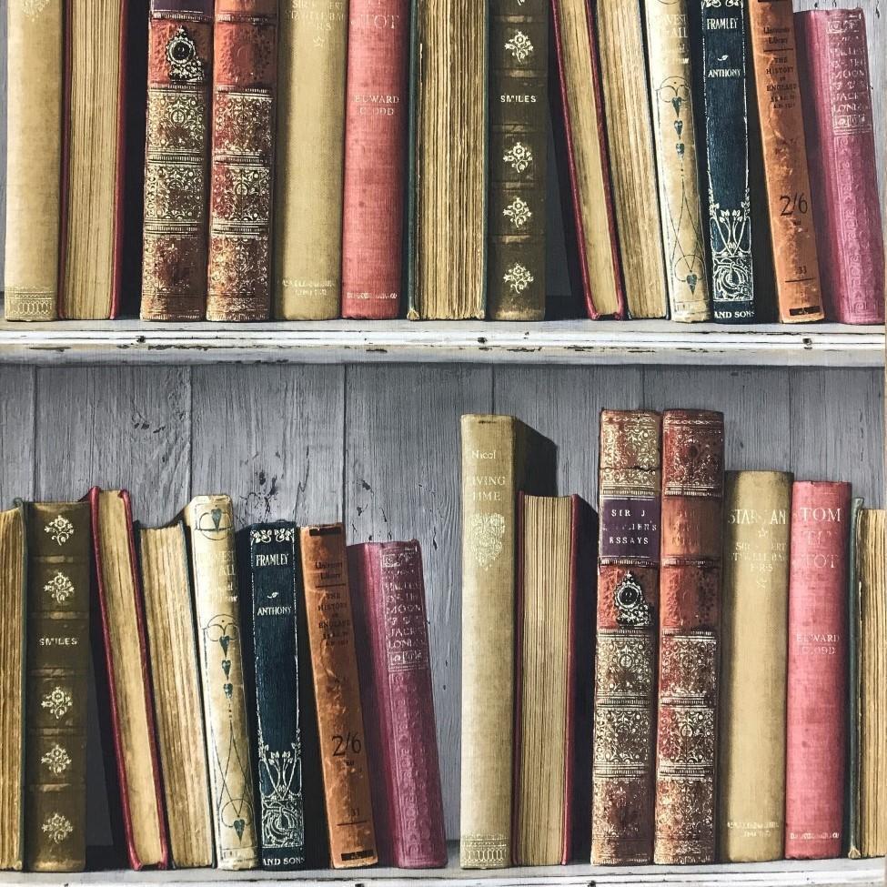 Painting Supplies, Tools & Wall Treatments Photo Bookcase Bookshelf Library Muriva Wallpaper