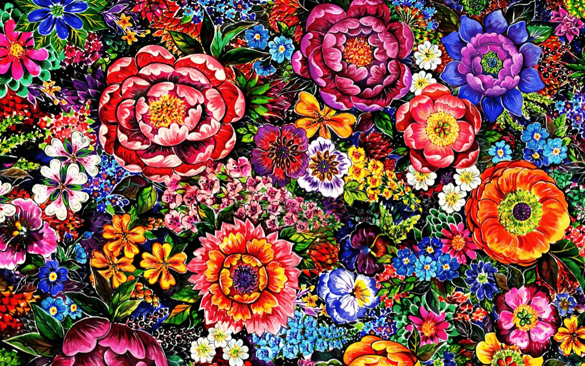 Flower Painting Wallpapers Top Free Flower Painting Backgrounds