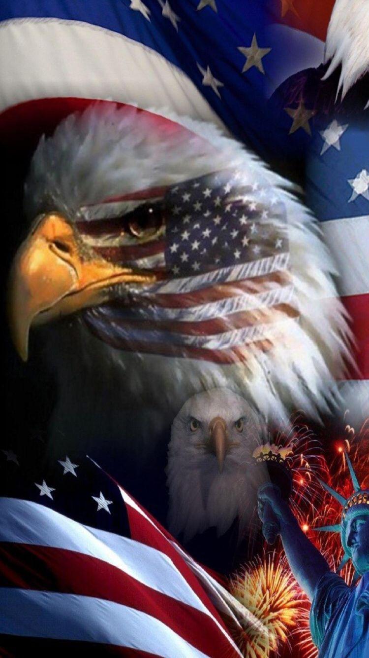 American Flag Eagles Wallpapers Top Free American Flag Eagles