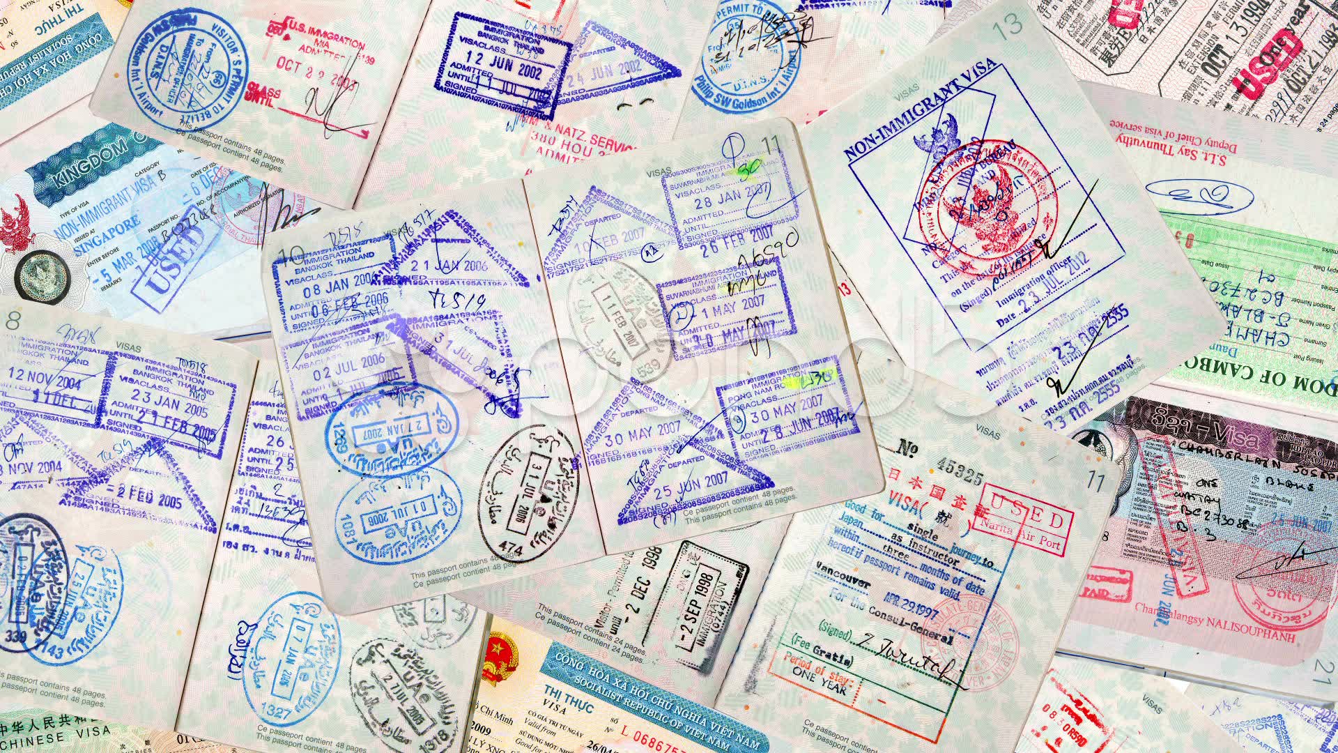 Passport Stamps Wallpapers Top Free Passport Stamps Backgrounds