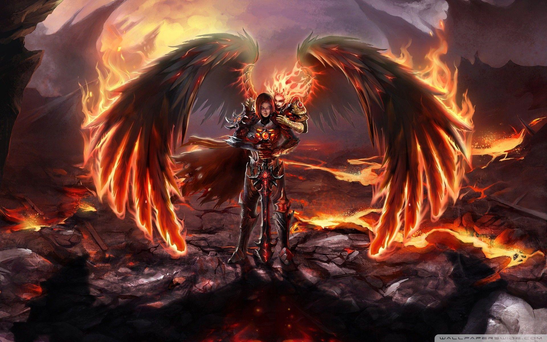 Angel And Devil Wallpapers Top Free Angel And Devil Backgrounds
