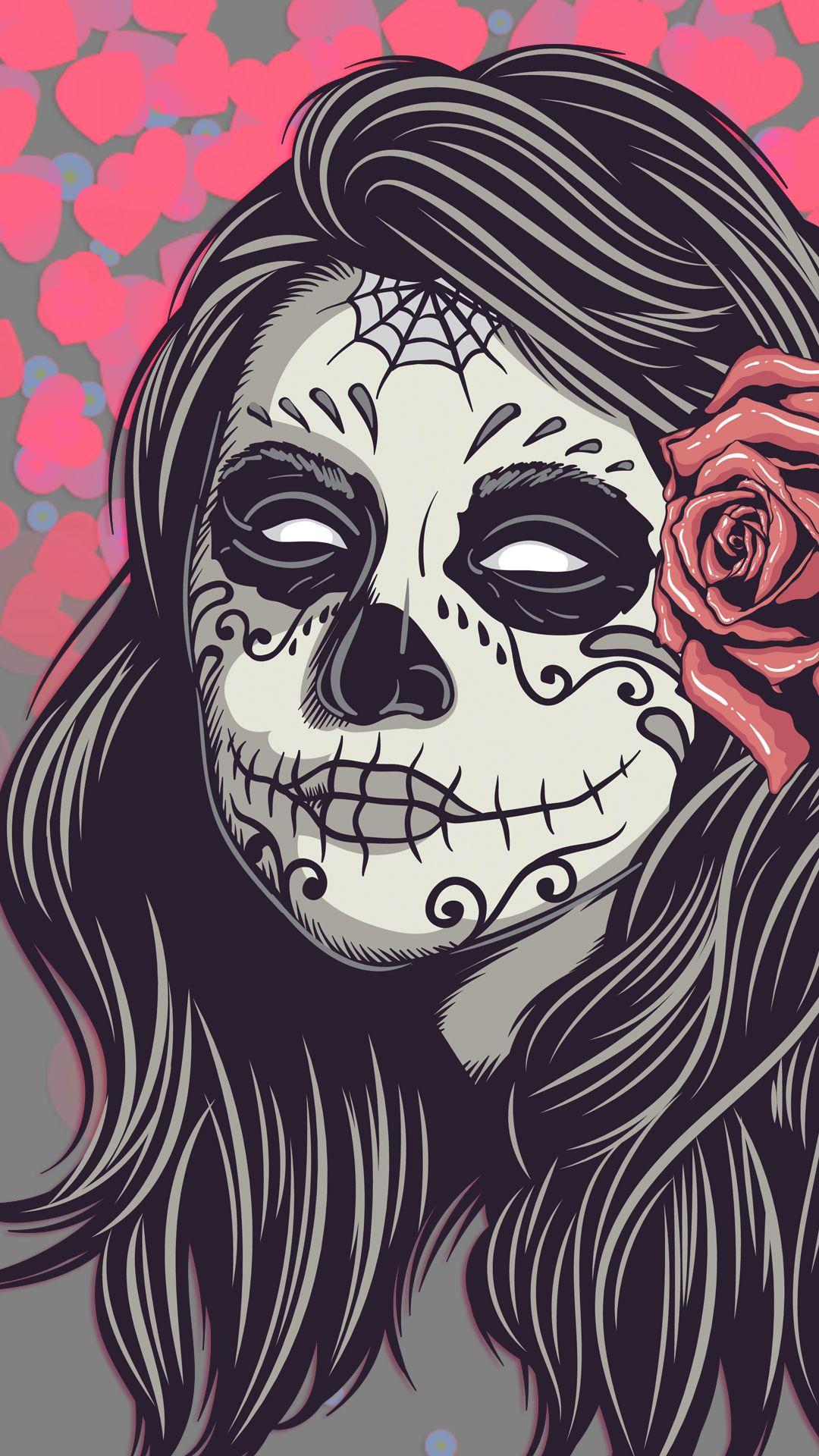 Girl Skull Wallpapers Top Free Girl Skull Backgrounds WallpaperAccess