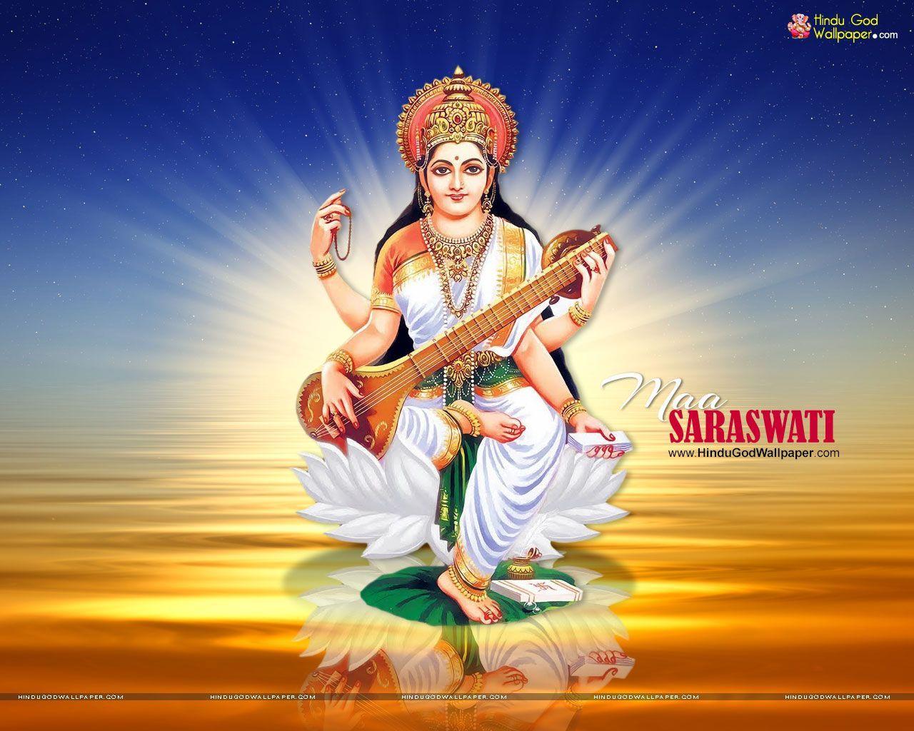 Saraswati Wallpapers Top Free Saraswati Backgrounds WallpaperAccess