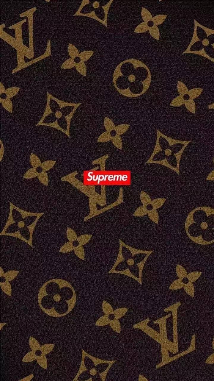 Supreme Louis Vuitton Wallpaper Black And Red