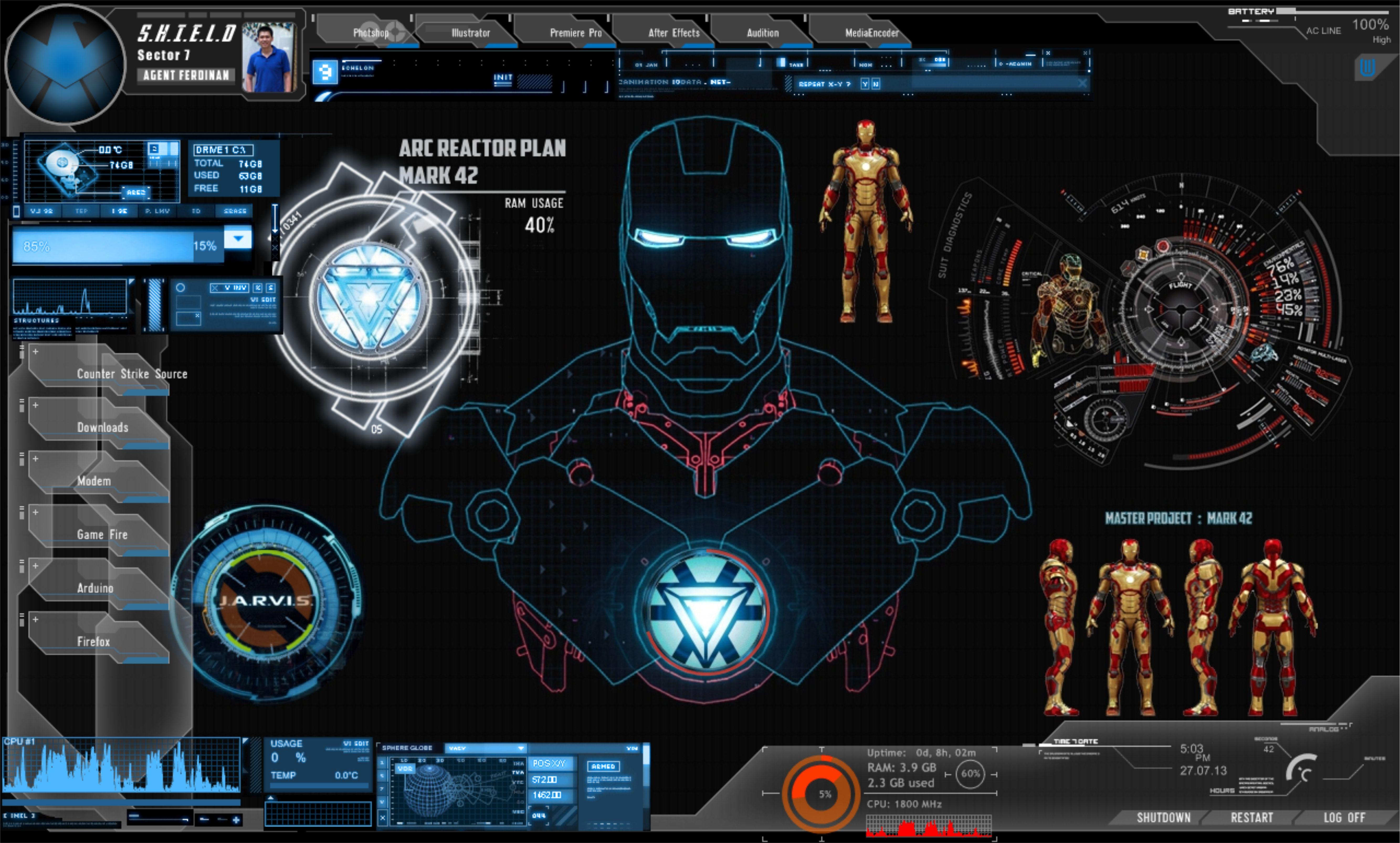 Iron Man Jarvis Wallpapers Top Free Iron Man Jarvis Backgrounds
