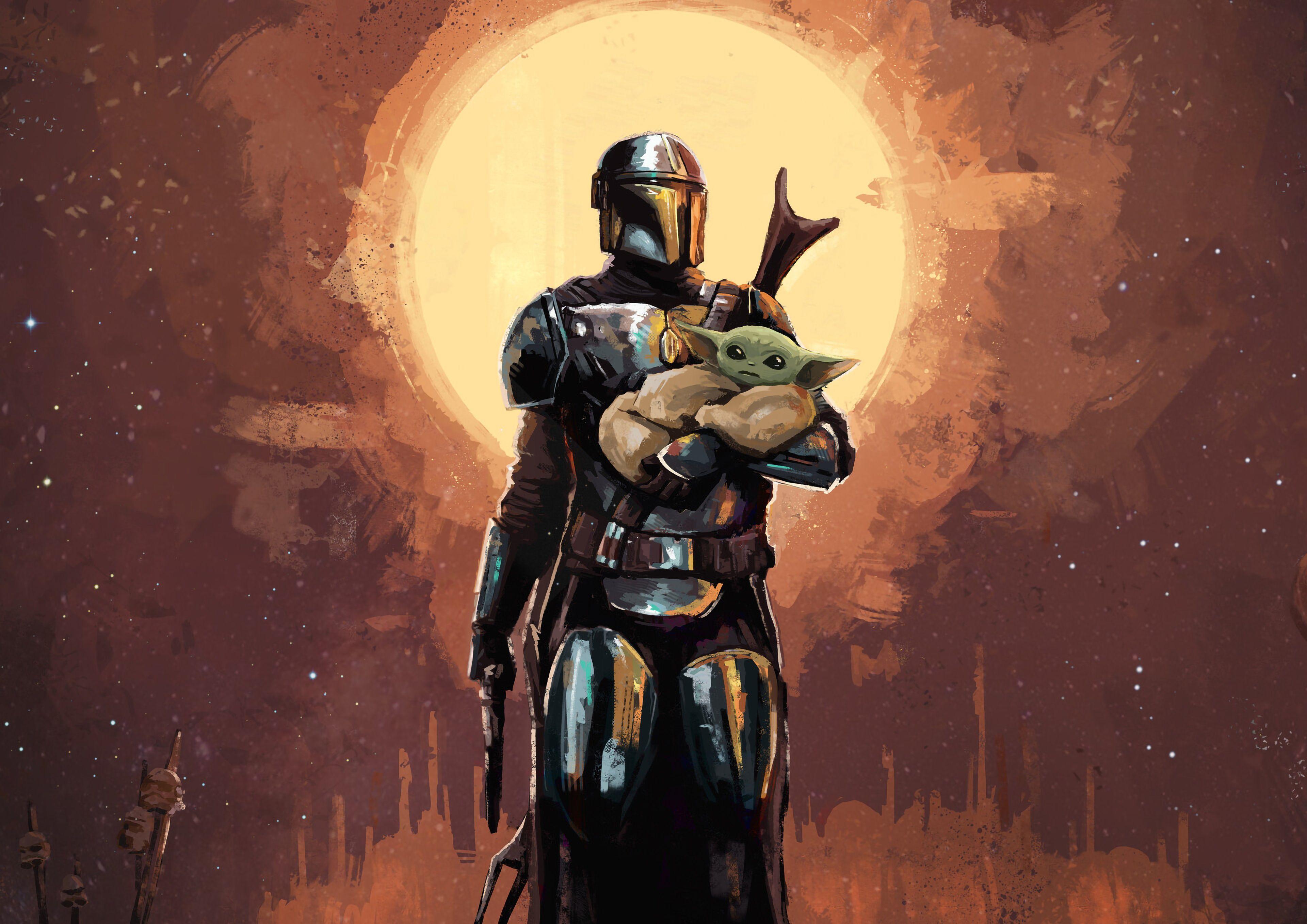 The Mandalorian Art Wallpapers Top Free The Mandalorian Art