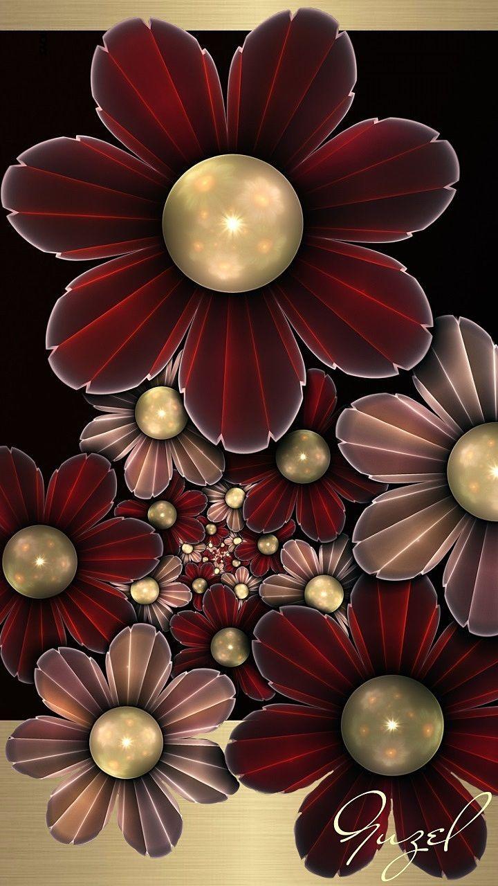 Gold Flower Wallpapers Top Free Gold Flower Backgrounds WallpaperAccess