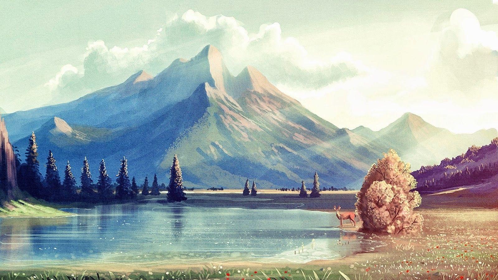 Mountain Art Wallpapers Top Free Mountain Art Backgrounds