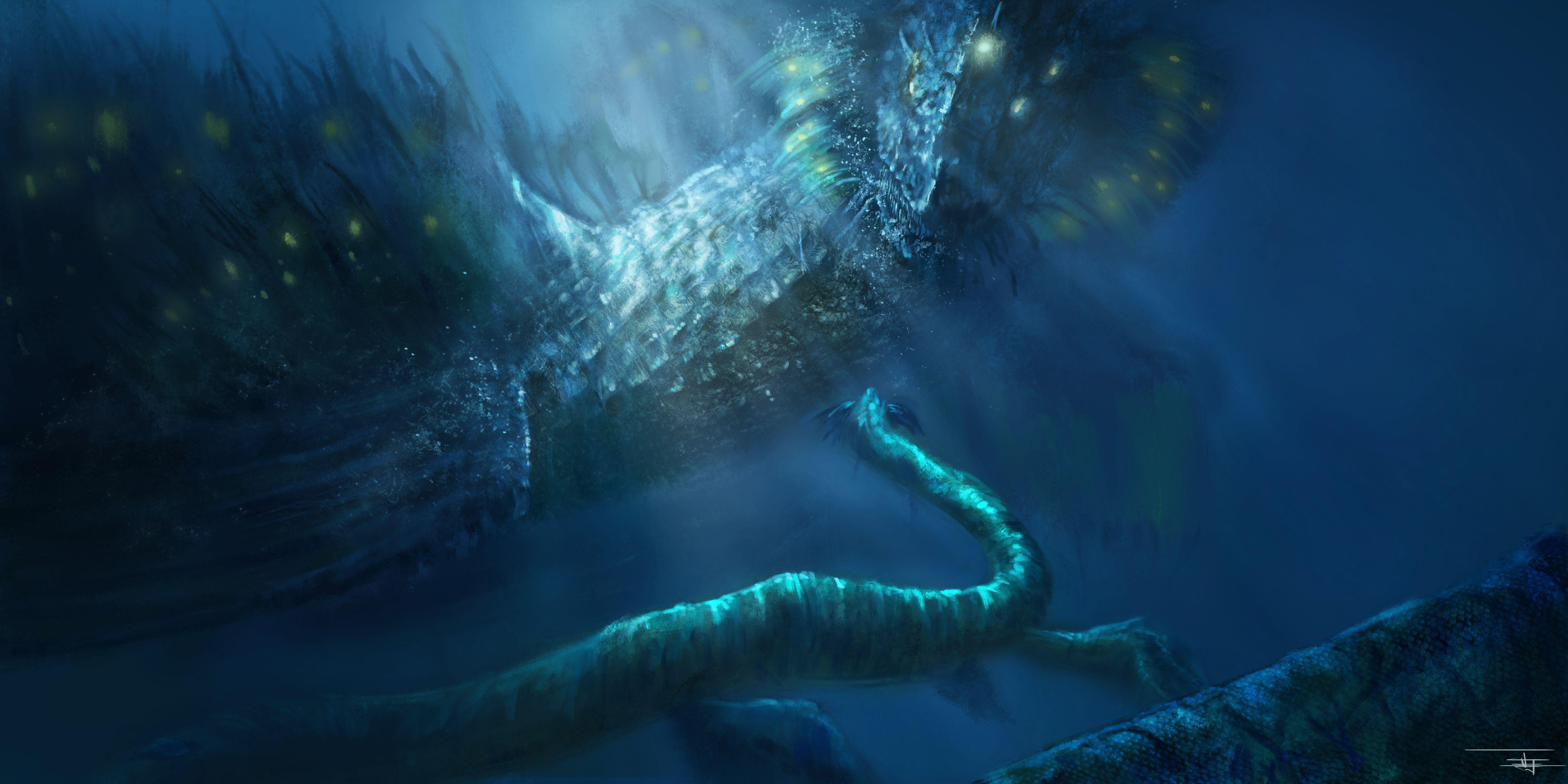 Sea Monster Wallpapers Top Free Sea Monster Backgrounds WallpaperAccess