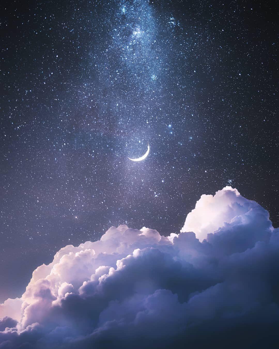 Aesthetic Dark Blue Night Sky