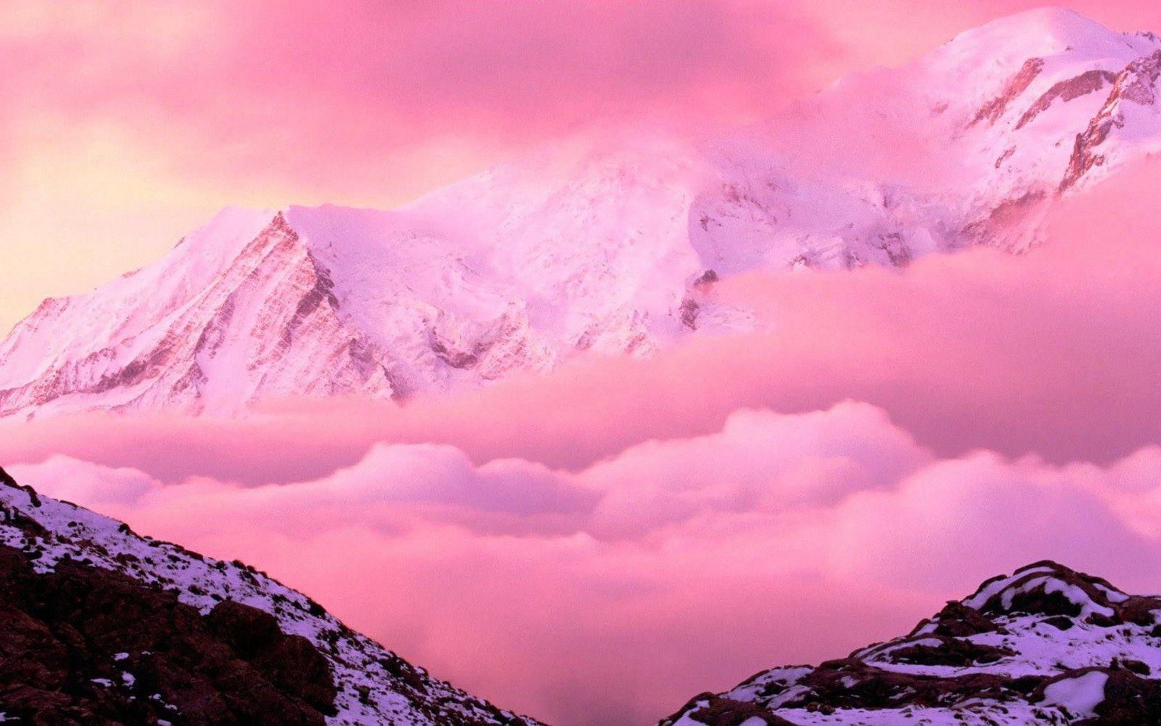 Pink Mountains Wallpapers Top Free Pink Mountains Backgrounds