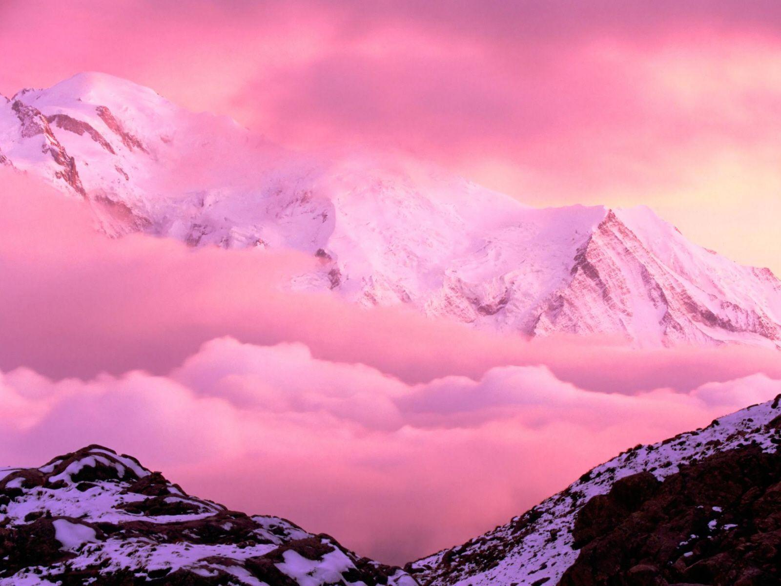Pink Mountains Wallpapers Top Free Pink Mountains Backgrounds
