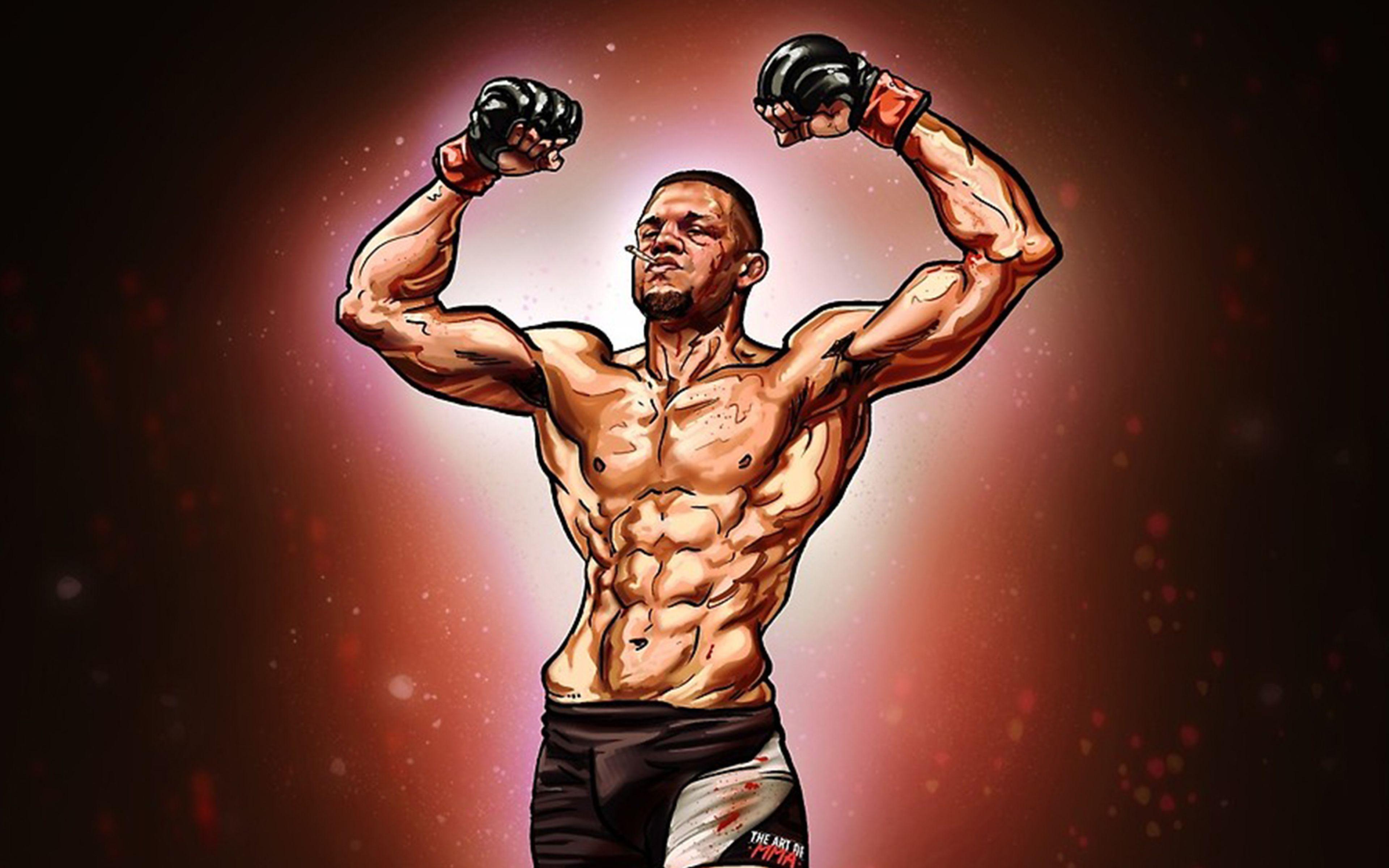 Nate Diaz Wallpapers Top Free Nate Diaz Backgrounds WallpaperAccess