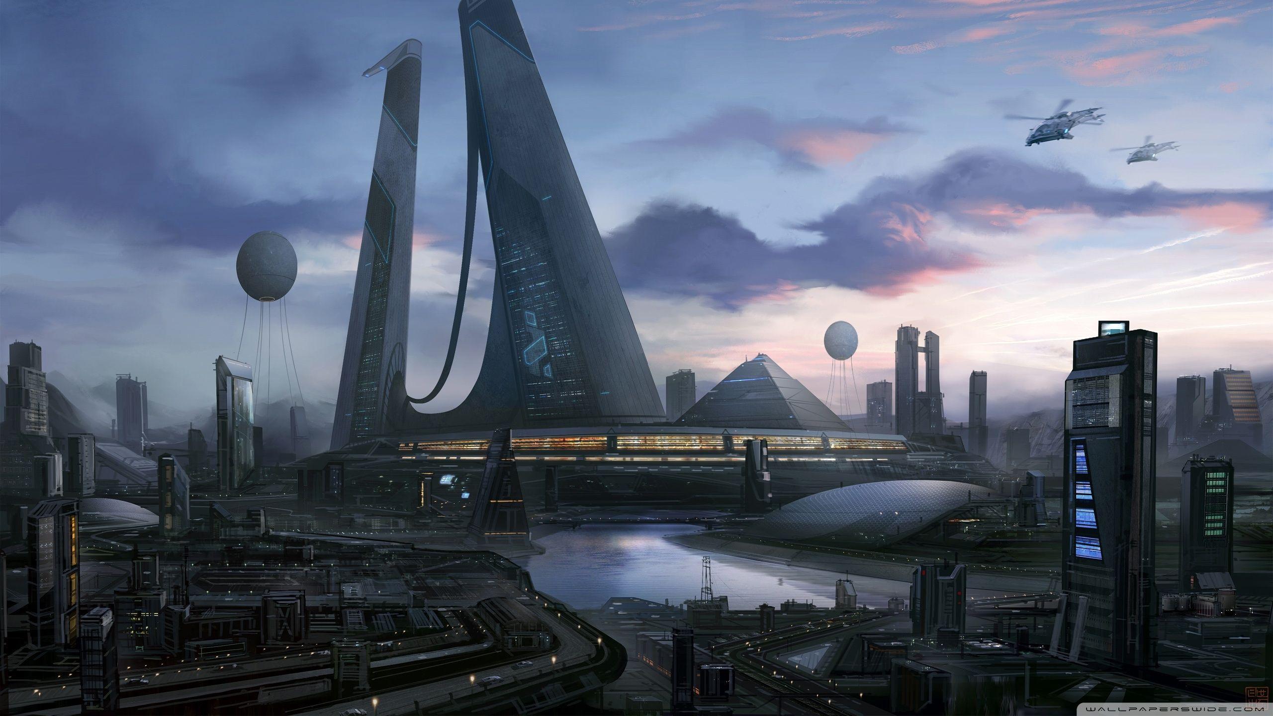 Futuristic Cityscape Wallpapers Top Free Futuristic Cityscape