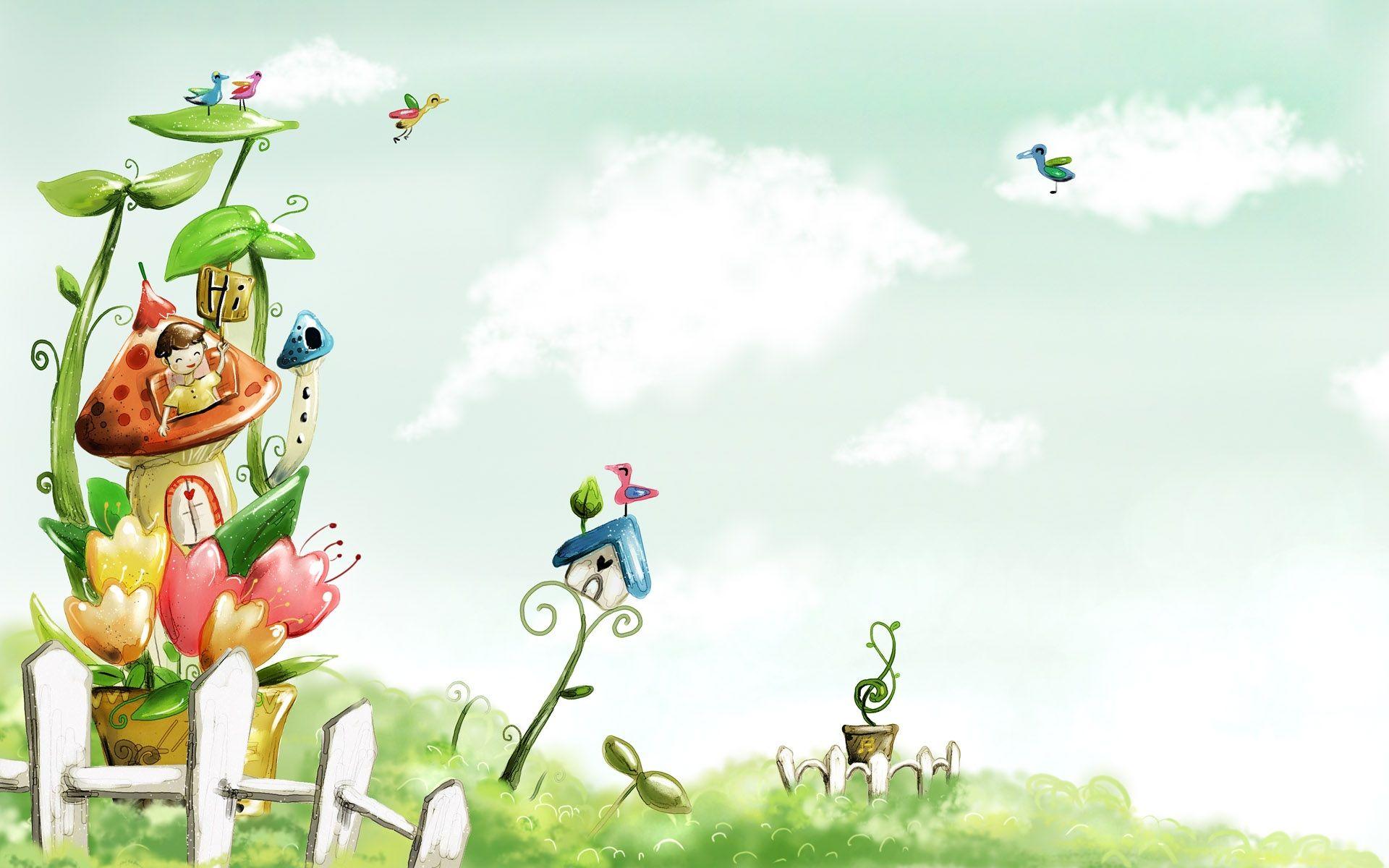 Spring Cartoon Wallpapers Top Free Spring Cartoon Backgrounds