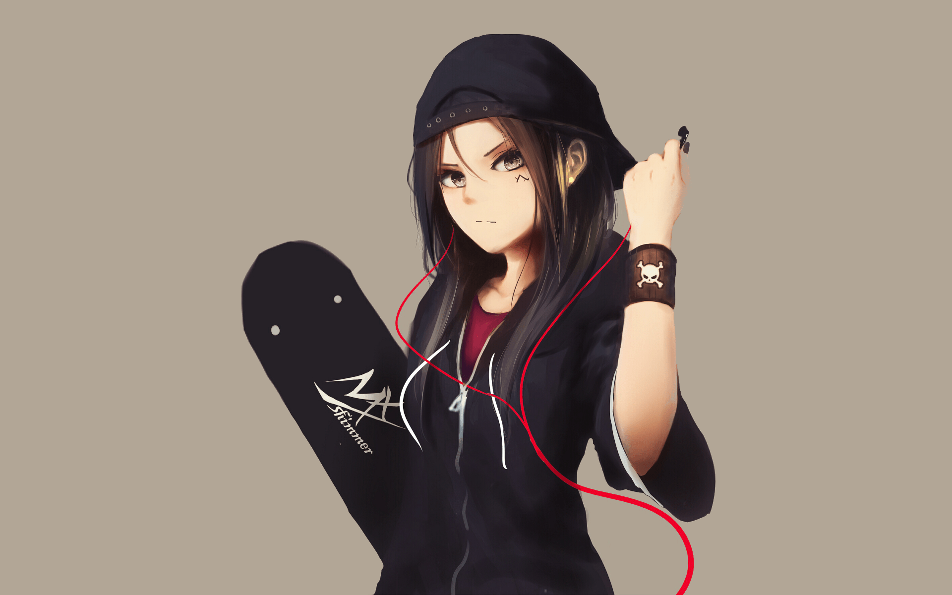 Anime Hoodie Girl Wallpapers Top Free Anime Hoodie Girl Backgrounds