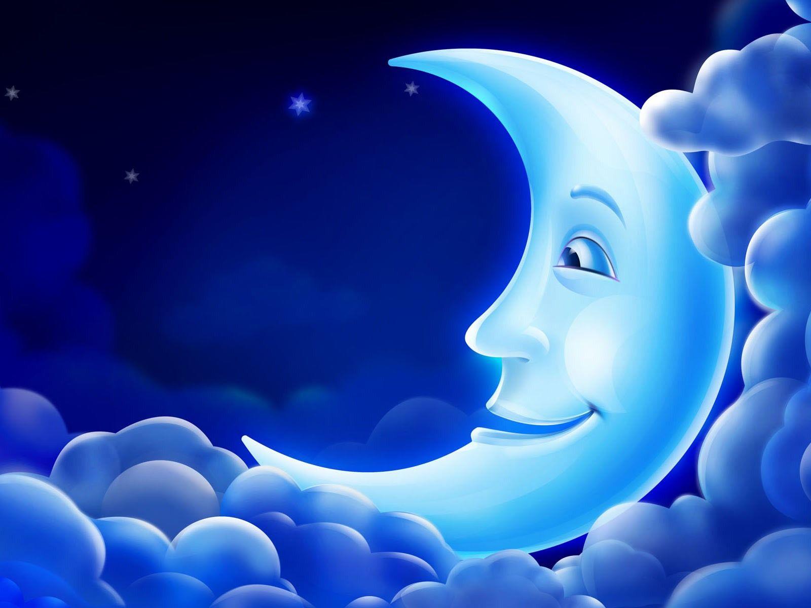 Cute Moon Wallpapers Top Free Cute Moon Backgrounds WallpaperAccess