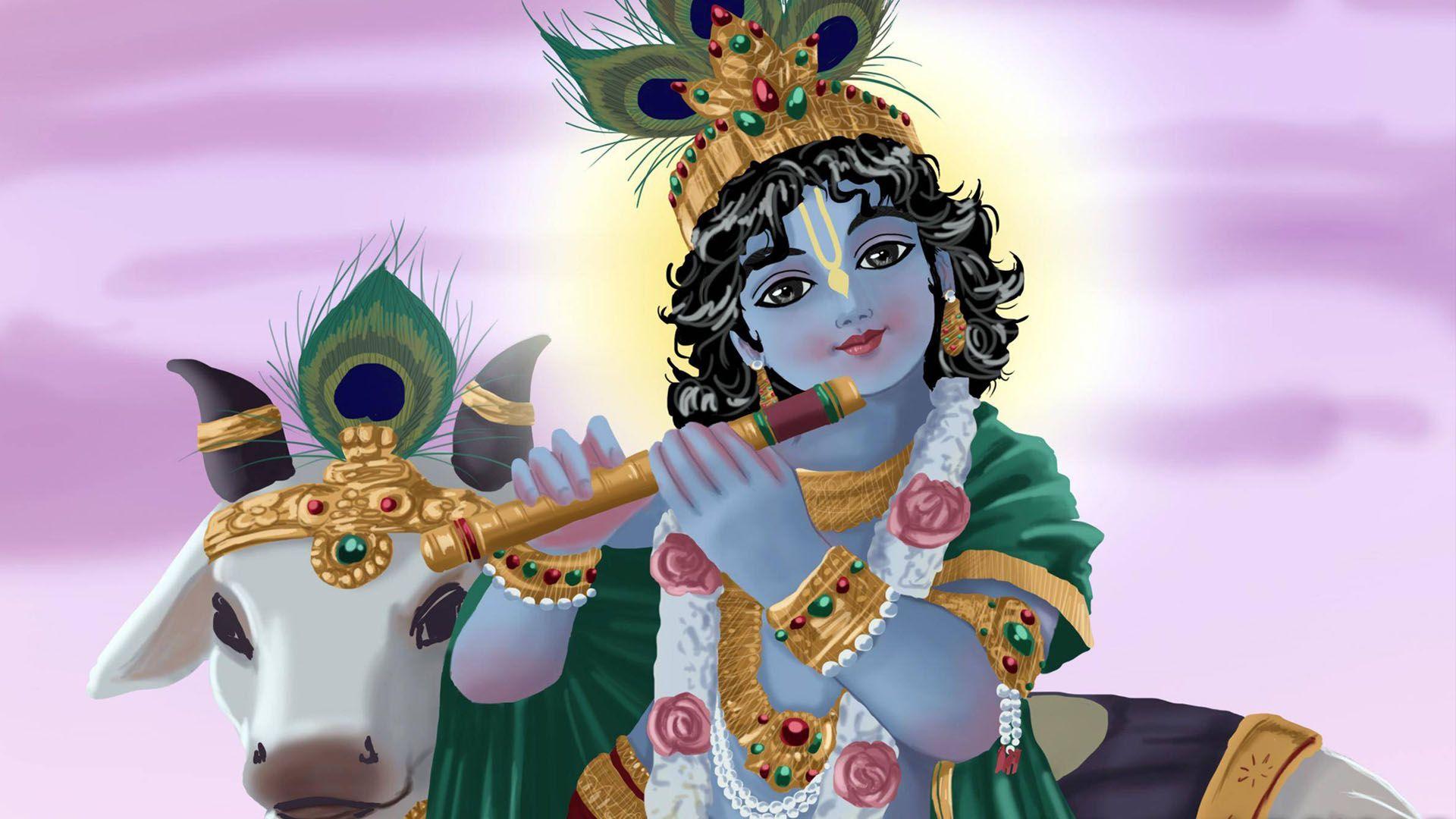 Little Krishna Wallpapers Top Free Little Krishna Backgrounds WallpaperAccess