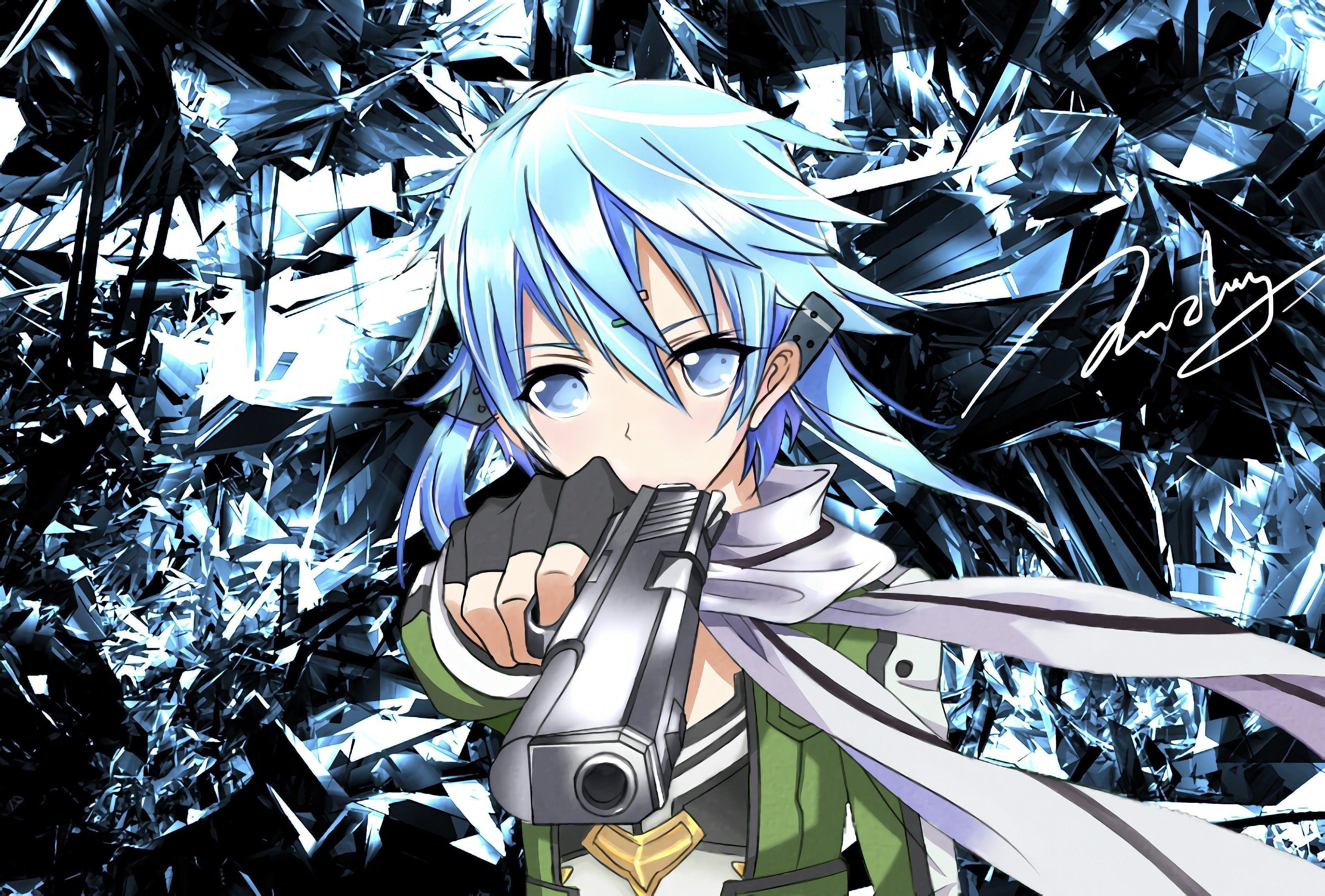 paperbas Iphone Sword Art Online Sinon Wallpaper