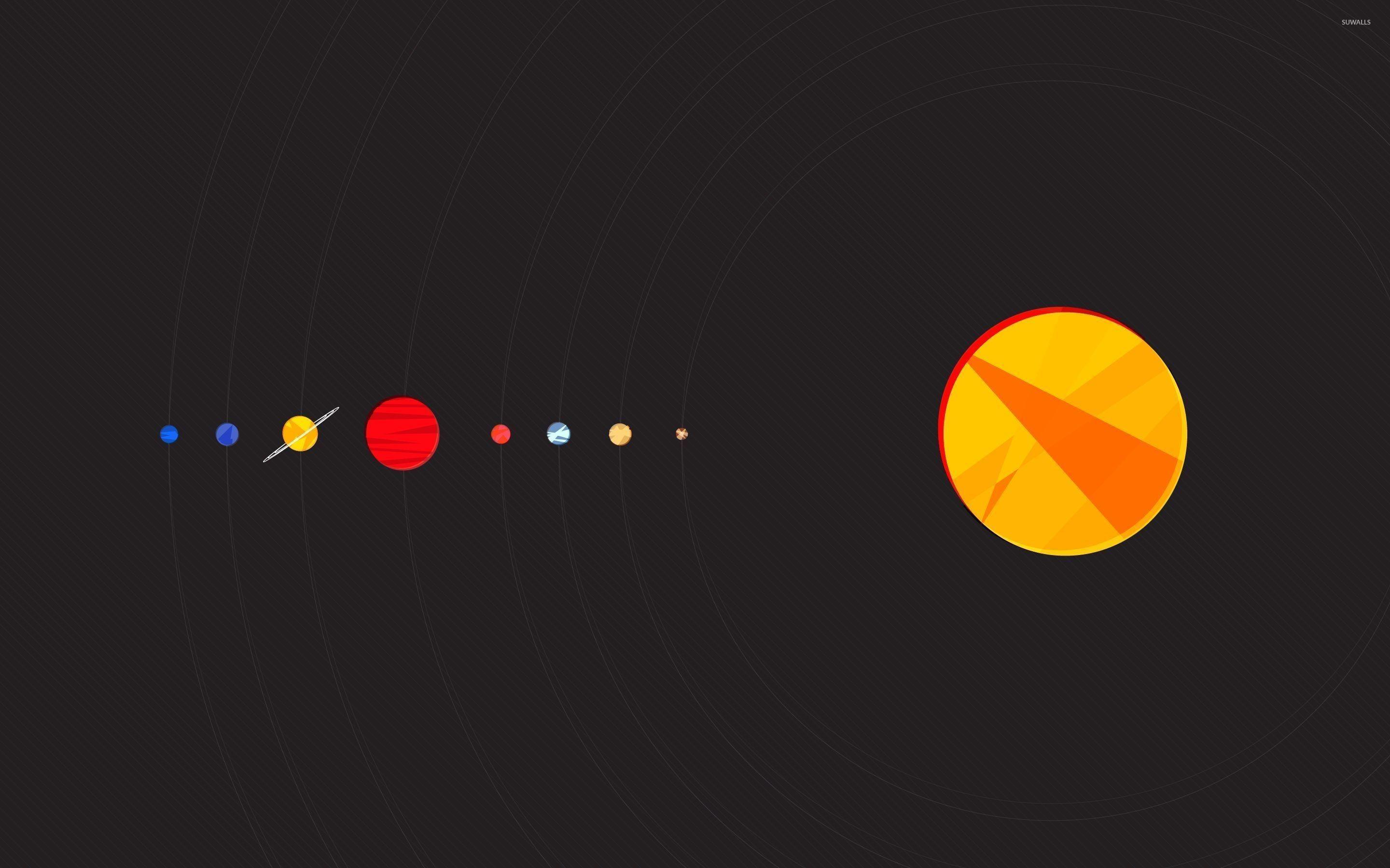 Minimalist Solar System Wallpapers Top Free Minimalist Solar System