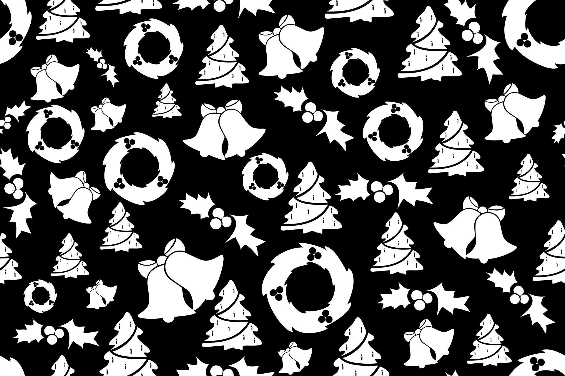Black and White Christmas Wallpapers Top Free Black and White