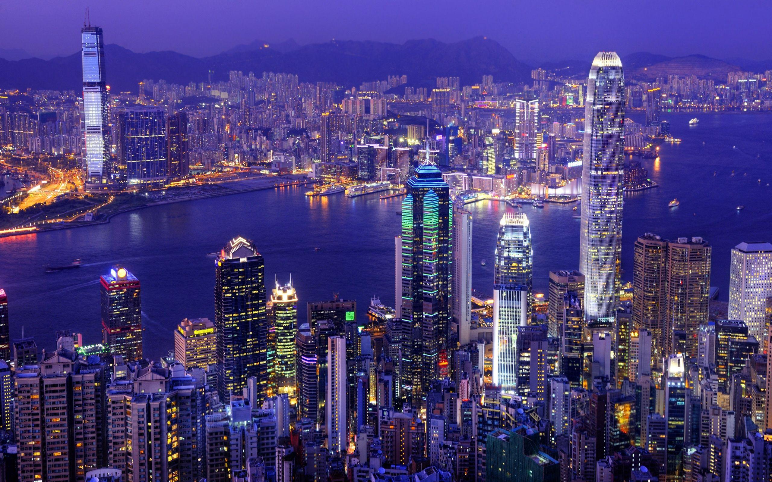 Hong Kong Night View Wallpapers Top Free Hong Kong Night View Backgrounds WallpaperAccess
