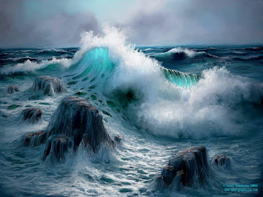 3D Ocean Wallpapers Top Free 3D Ocean Backgrounds WallpaperAccess