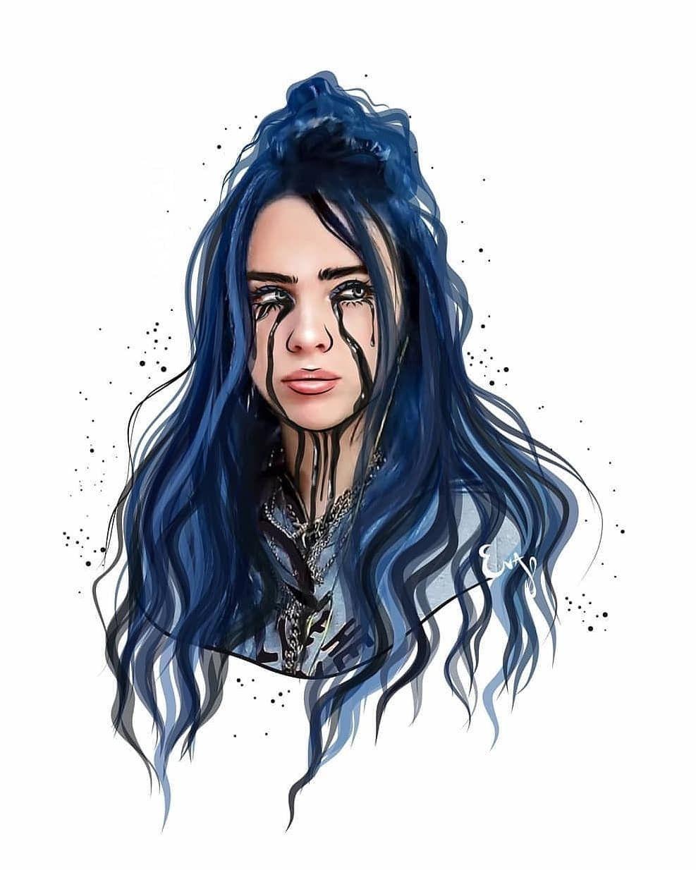 Billie Eilish Cartoon Wallpapers Top Free Billie Eilish Cartoon