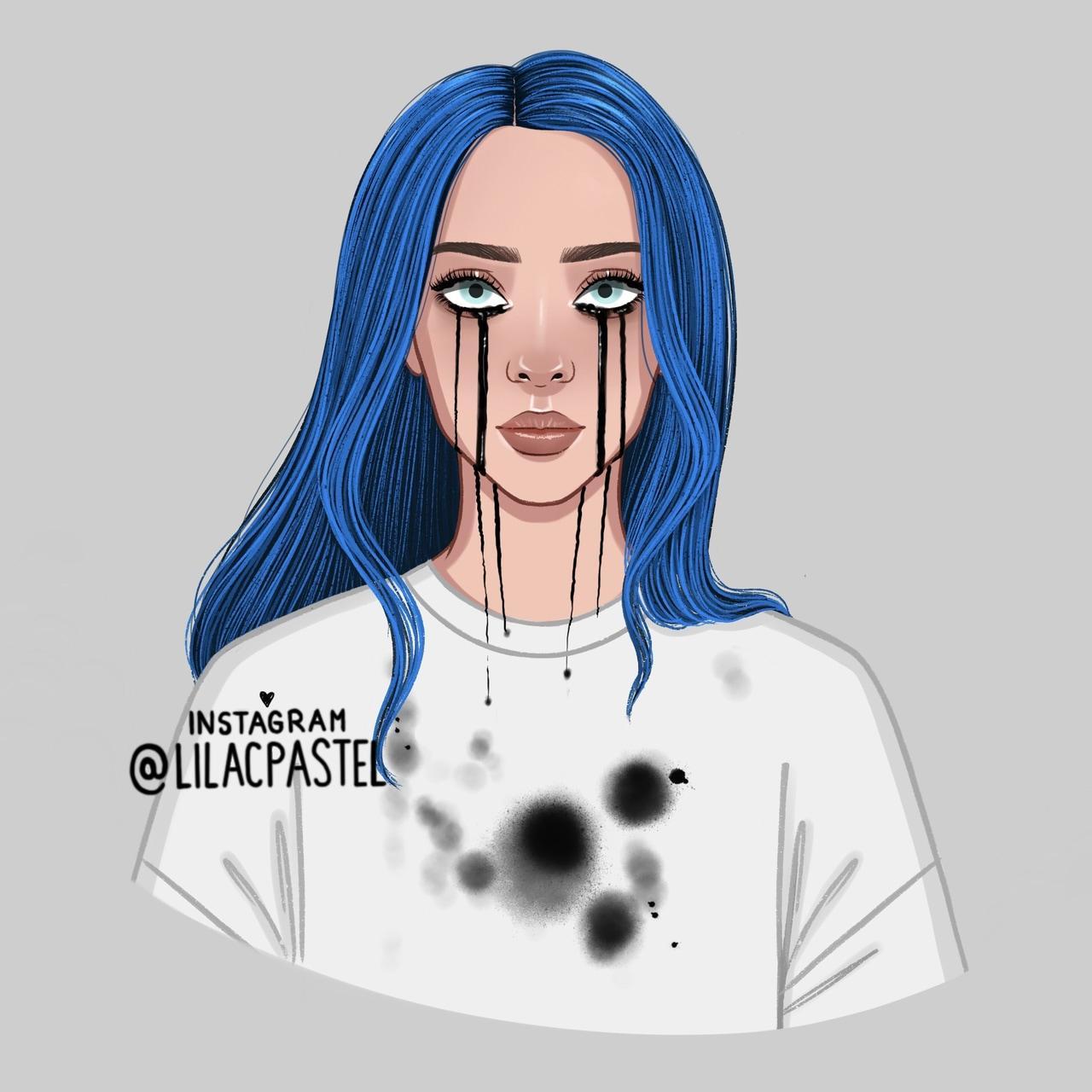 Billie Eilish Cartoon Wallpapers Top Free Billie Eilish Cartoon