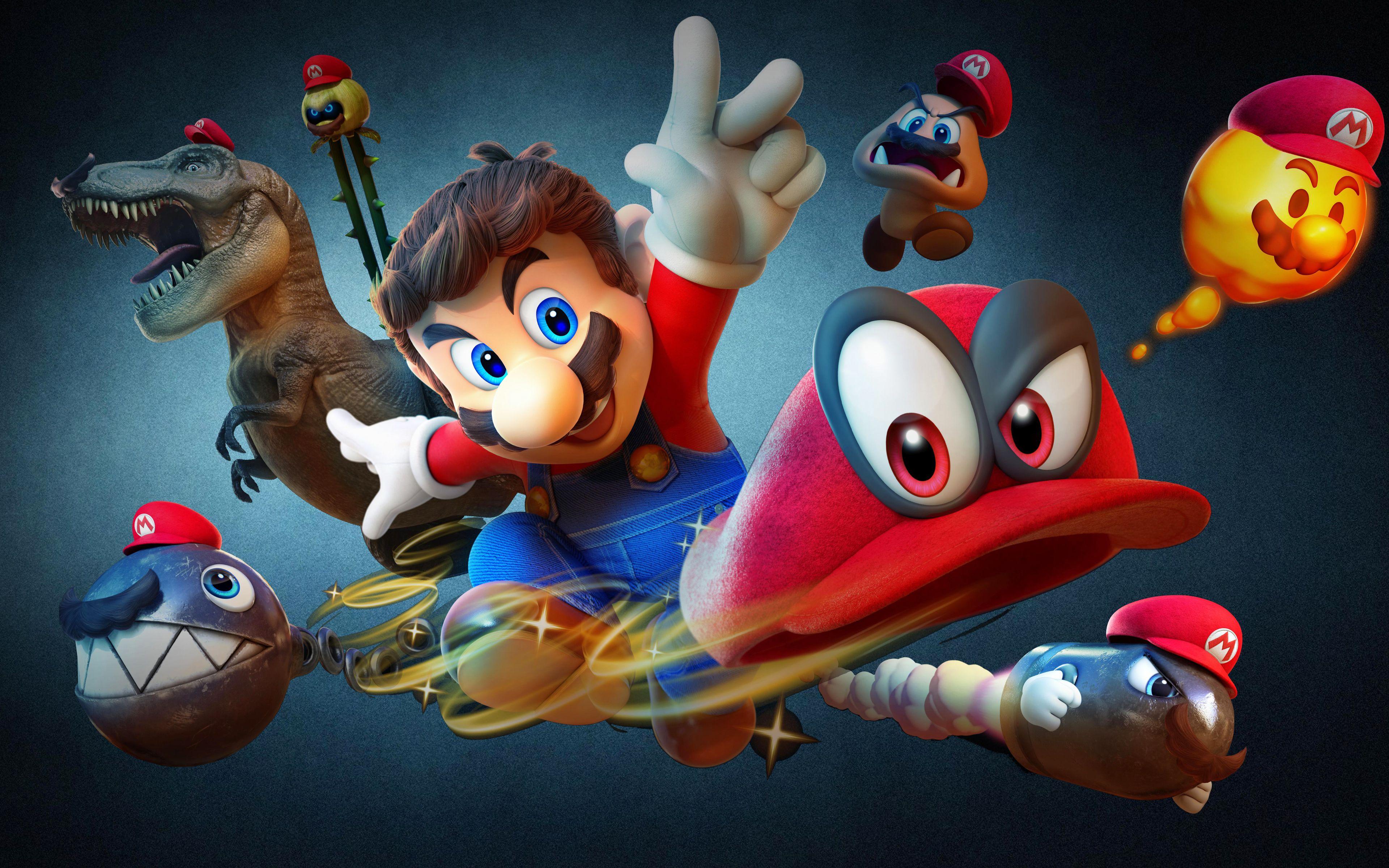 Super Mario Odyssey Wallpapers Top Free Super Mario Odyssey Backgrounds WallpaperAccess