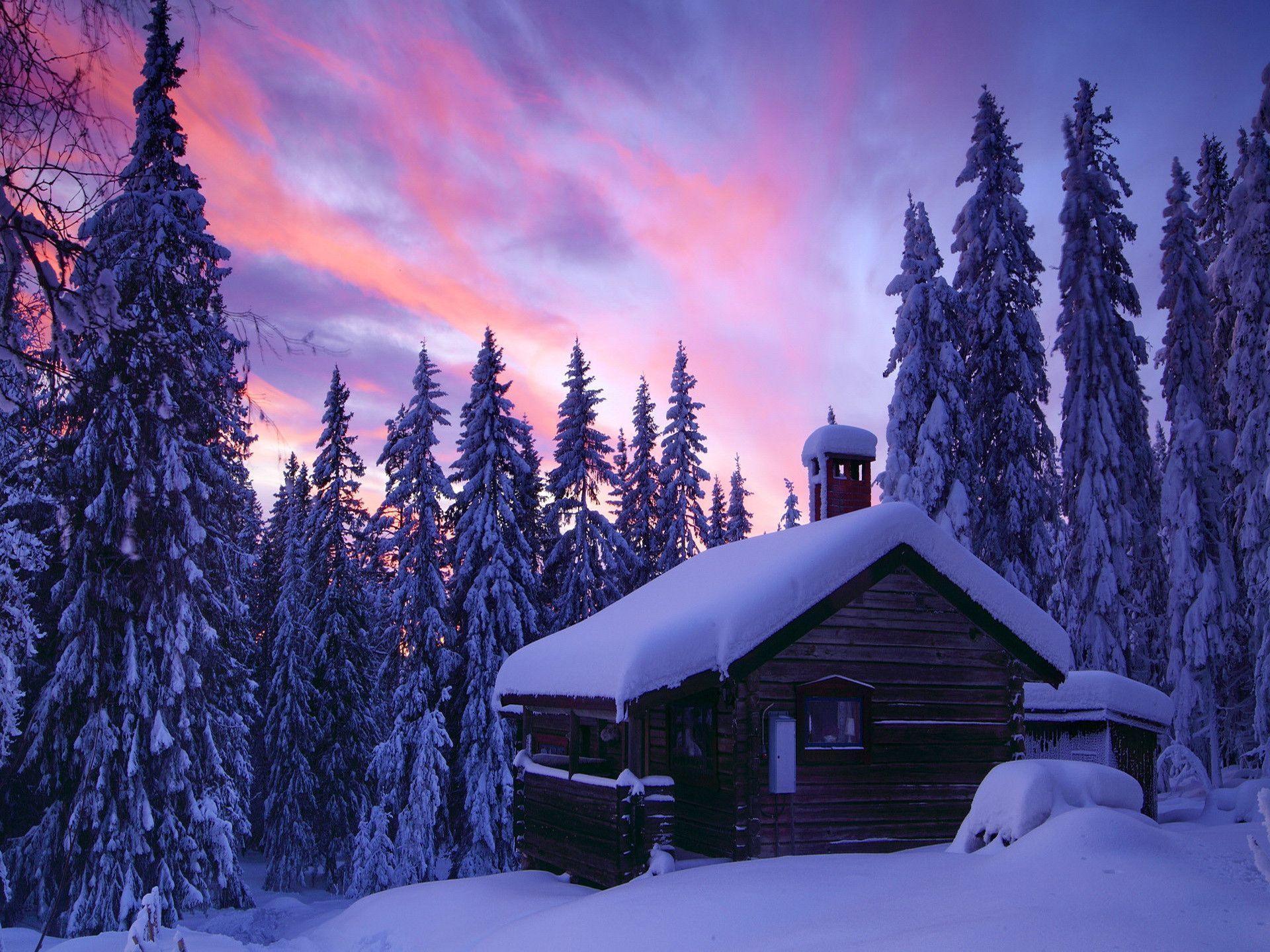 Snow Cabin Wallpapers Top Free Snow Cabin Backgrounds WallpaperAccess