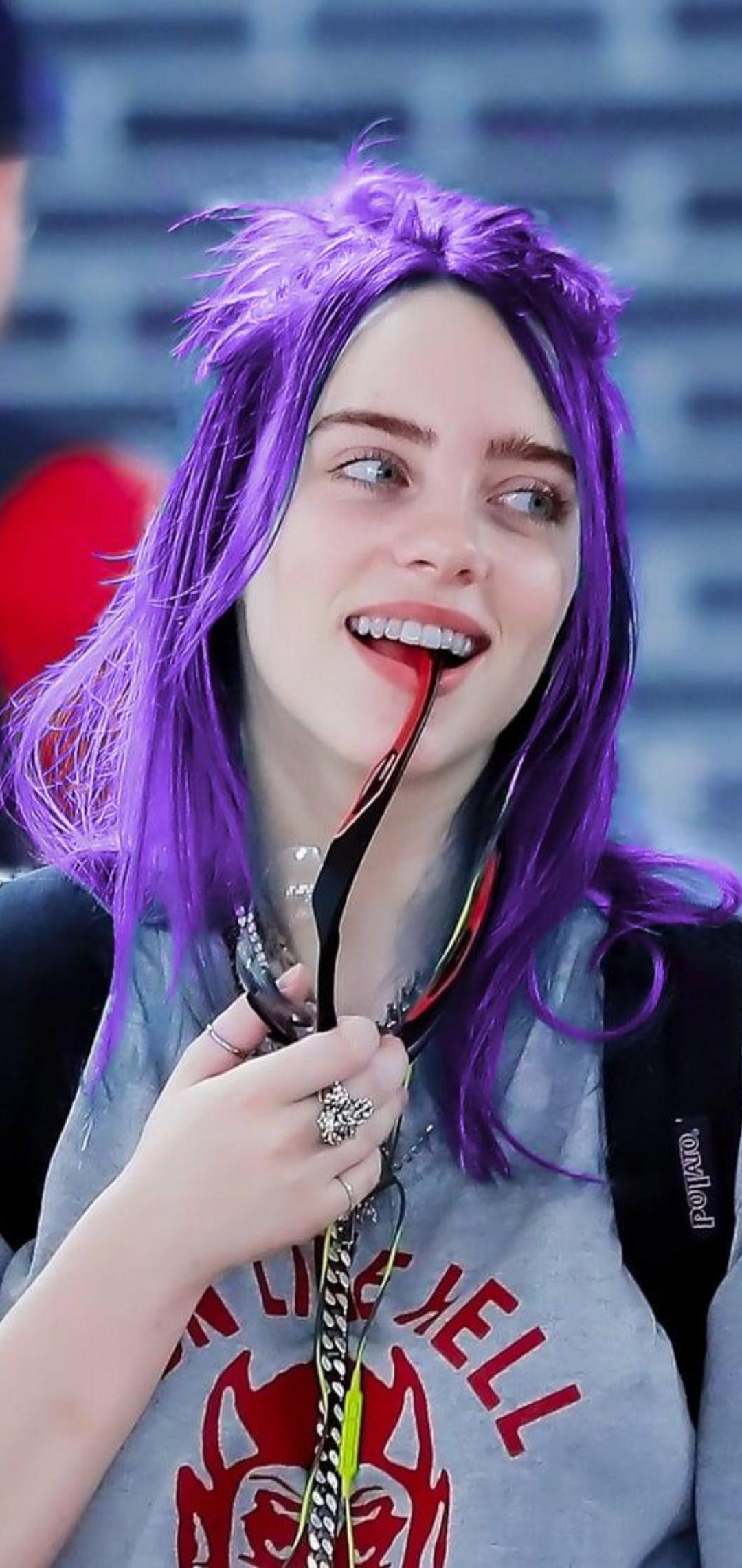 Billie Eilish Purple Wallpapers Top Free Billie Eilish Purple