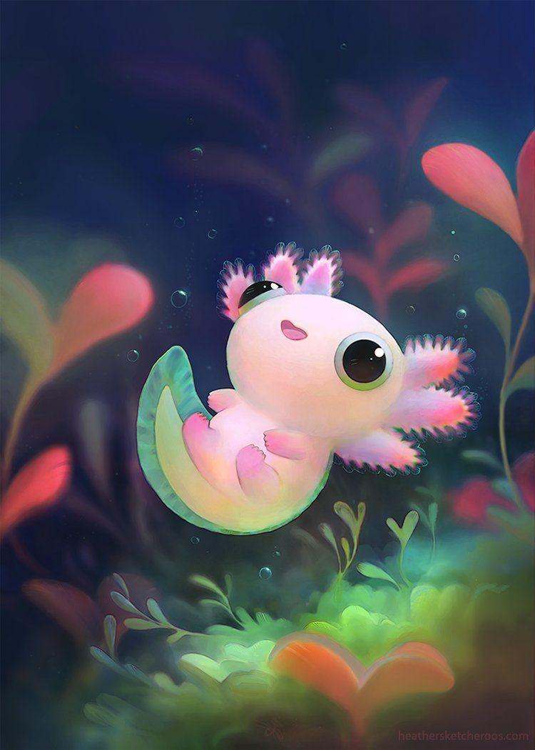 Axolotl Wallpapers Top Free Axolotl Backgrounds WallpaperAccess