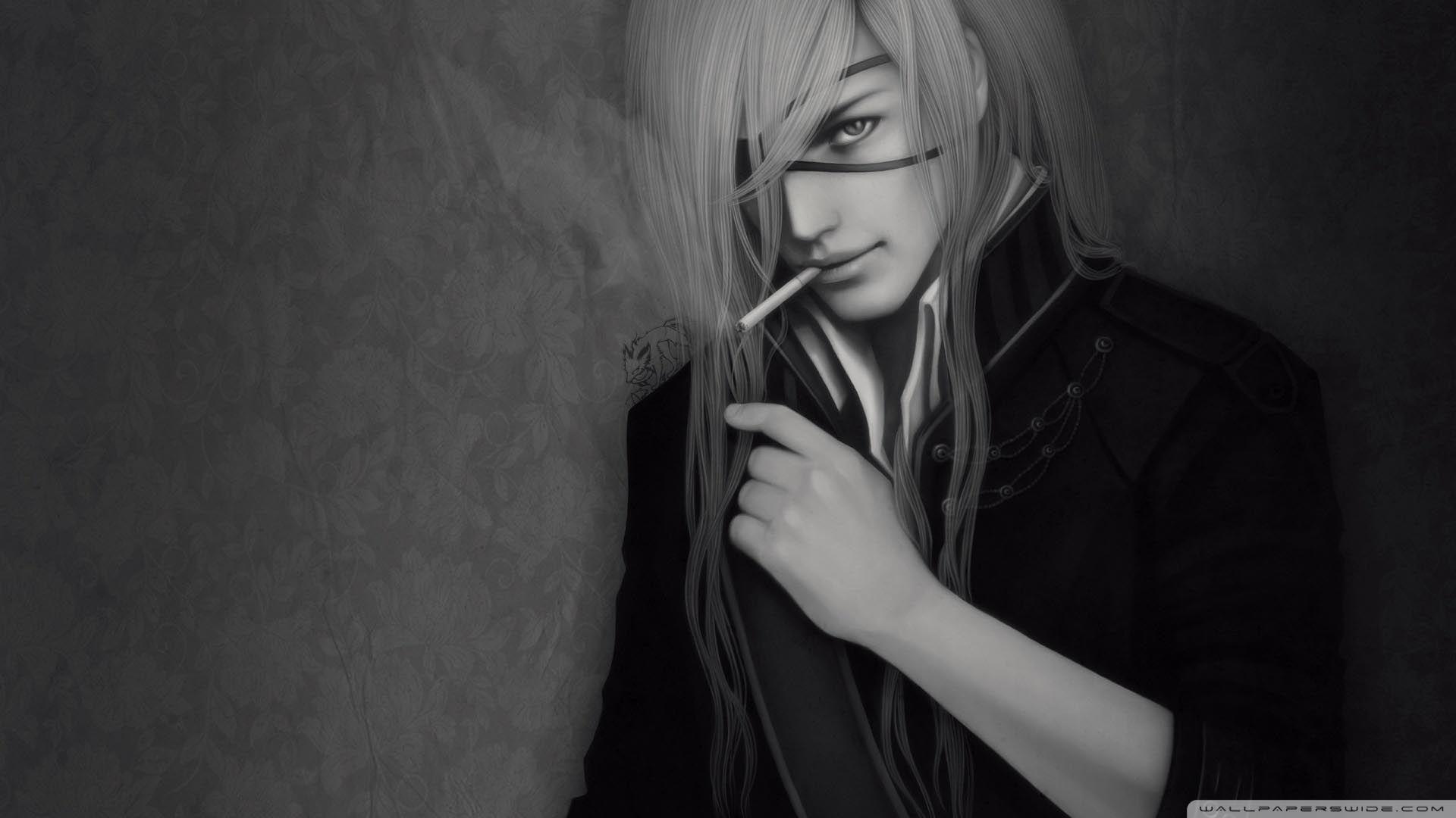 Black and White Anime Boy Wallpapers Top Free Black and White Anime