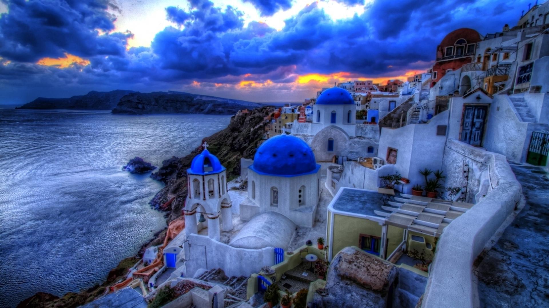 Santorini Sunset Greece Wallpapers Top Free Santorini Sunset Greece