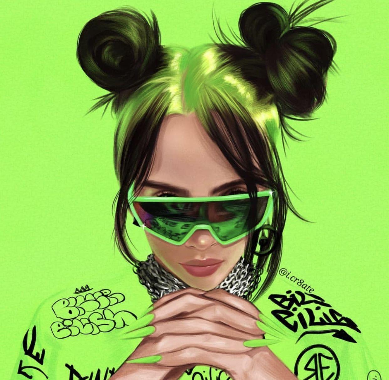 Billie Eilish Green Wallpapers Top Free Billie Eilish Green