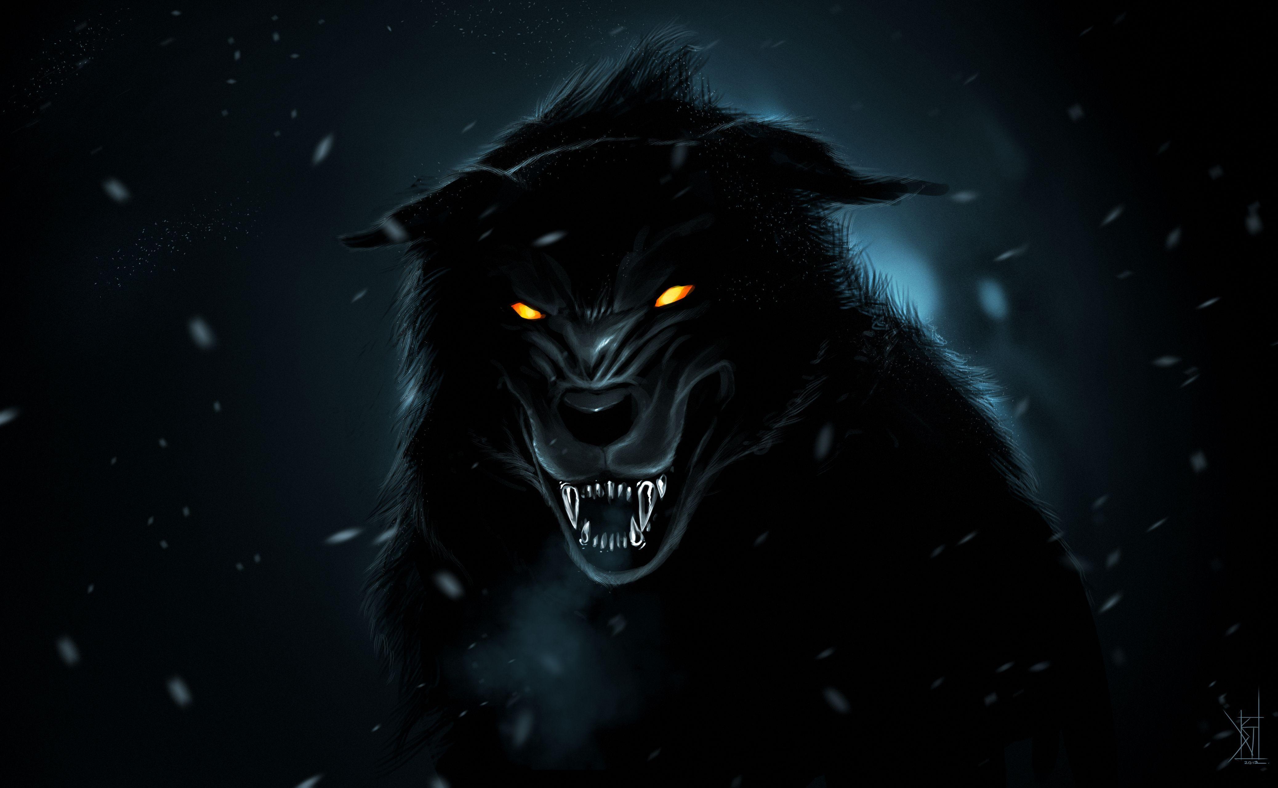 Demon Wolf Wallpapers Top Free Demon Wolf Backgrounds WallpaperAccess