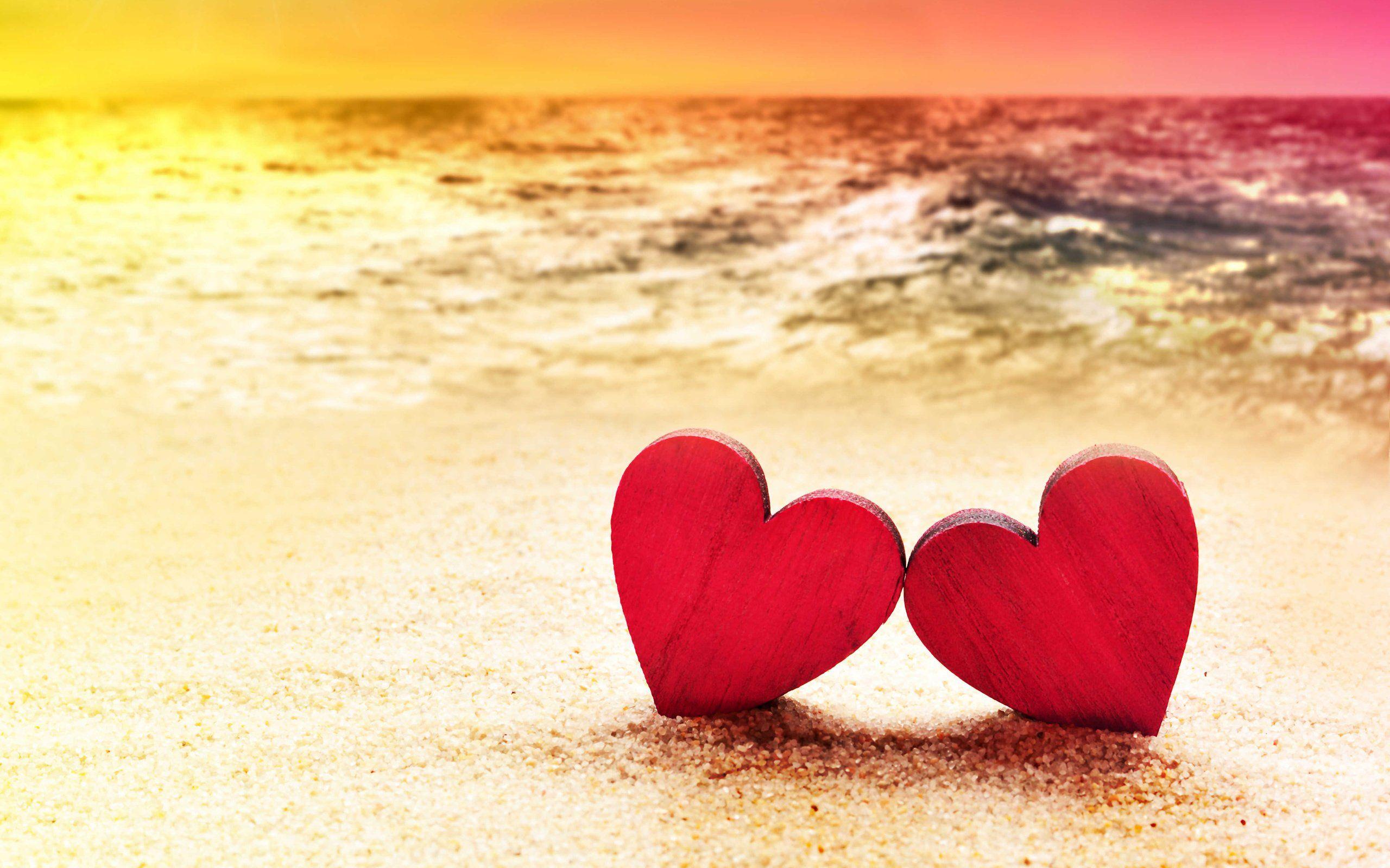Heart Beach Wallpapers Top Free Heart Beach Backgrounds WallpaperAccess