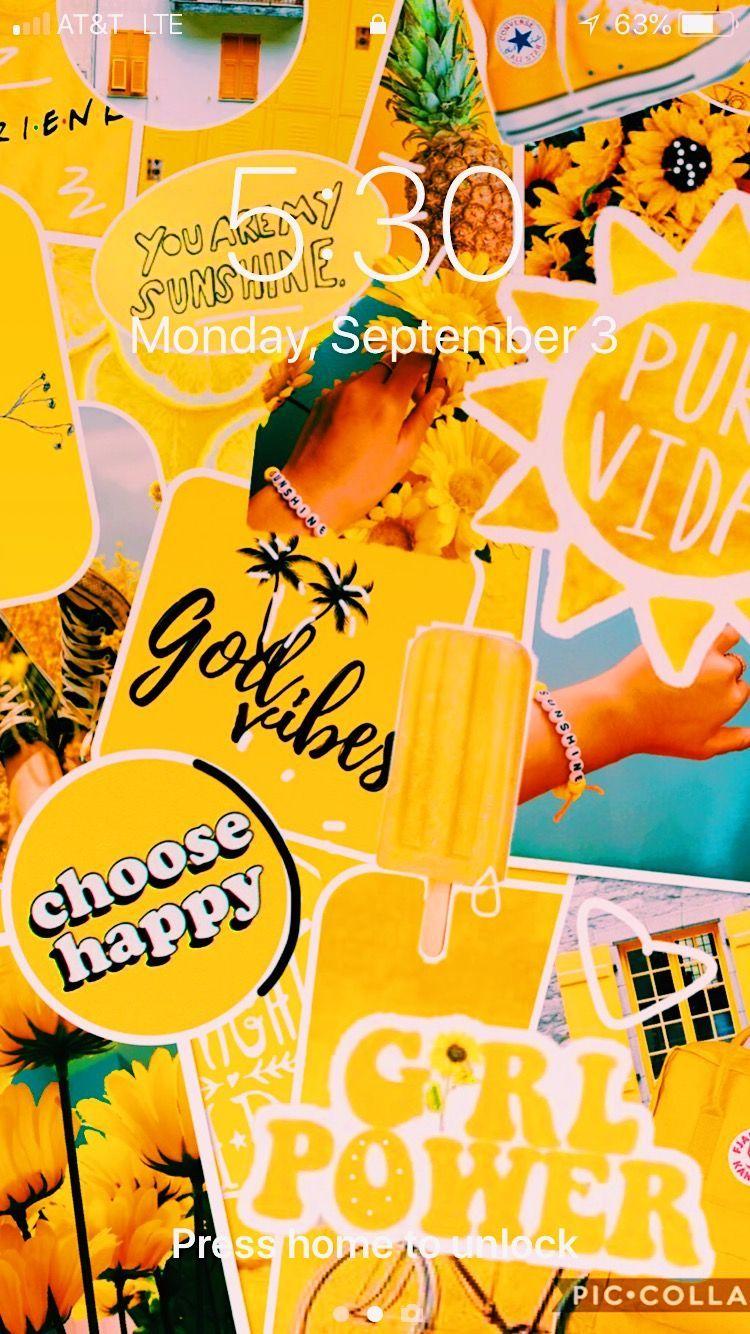 Yellow Aesthetic Collage Wallpapers Top Free Yellow Aesthetic Collage