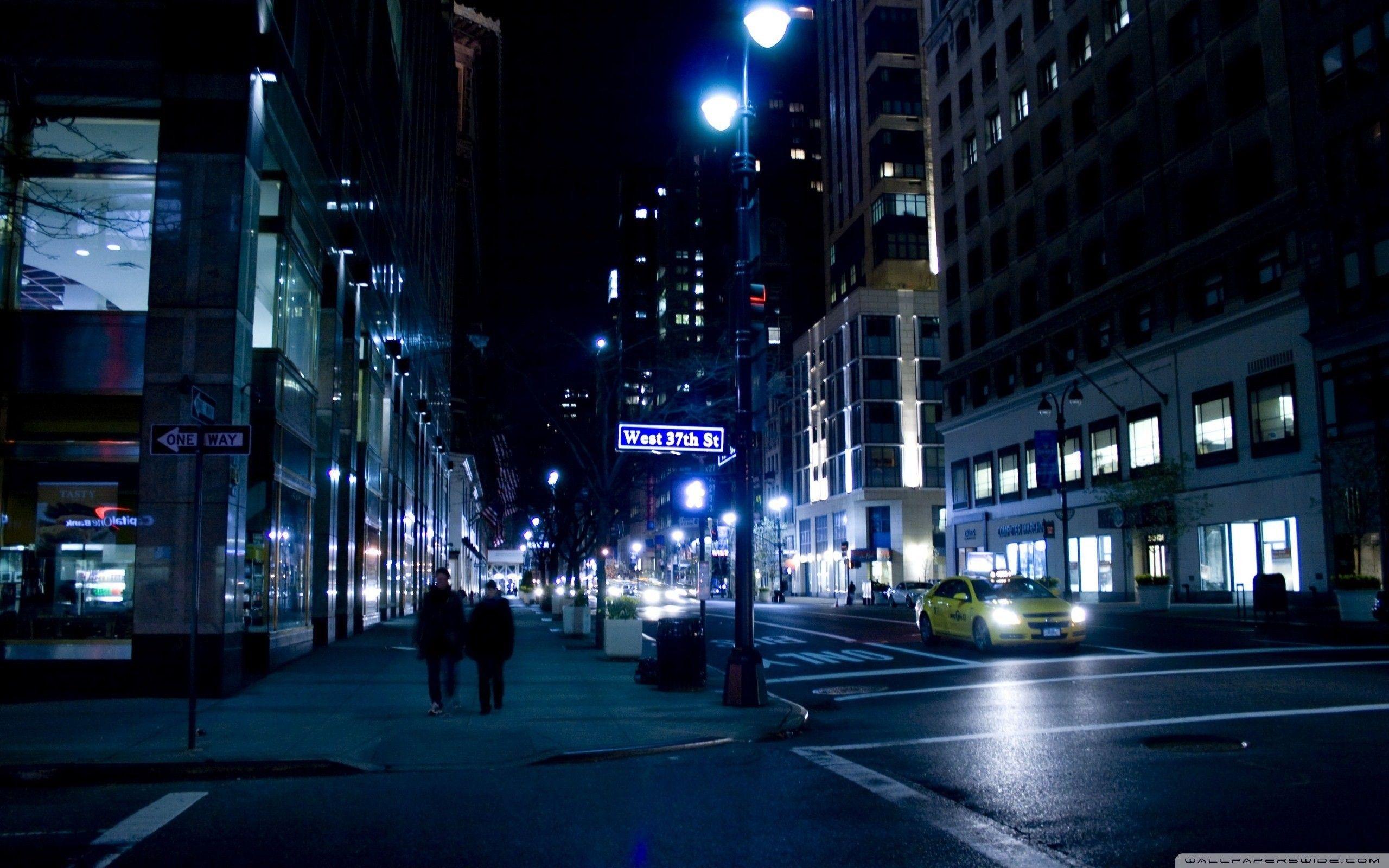City Street Night Wallpapers Top Free City Street Night Backgrounds
