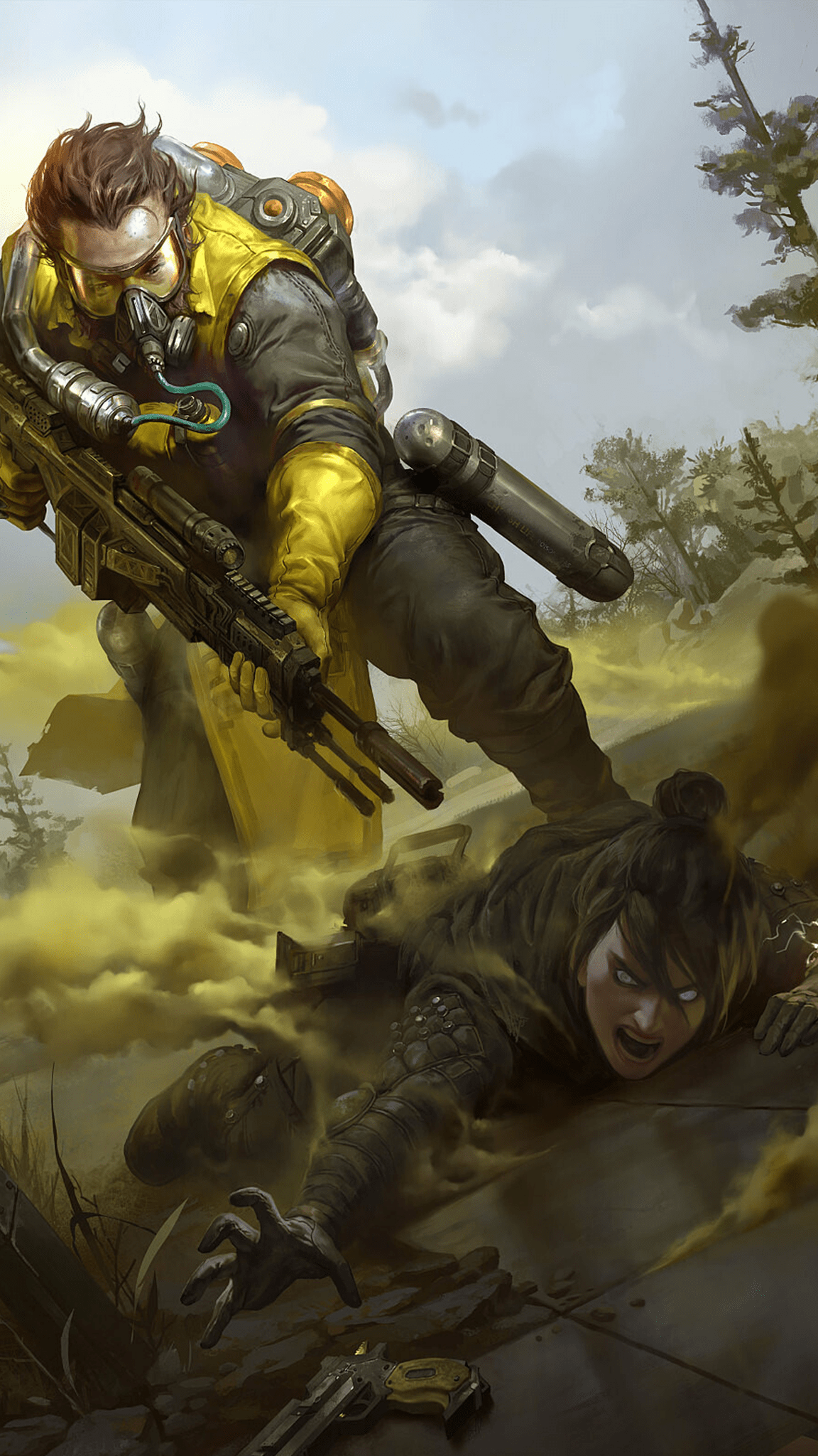 Apex Legends Caustic Wallpaper Iphone Caustic of the legends in apex