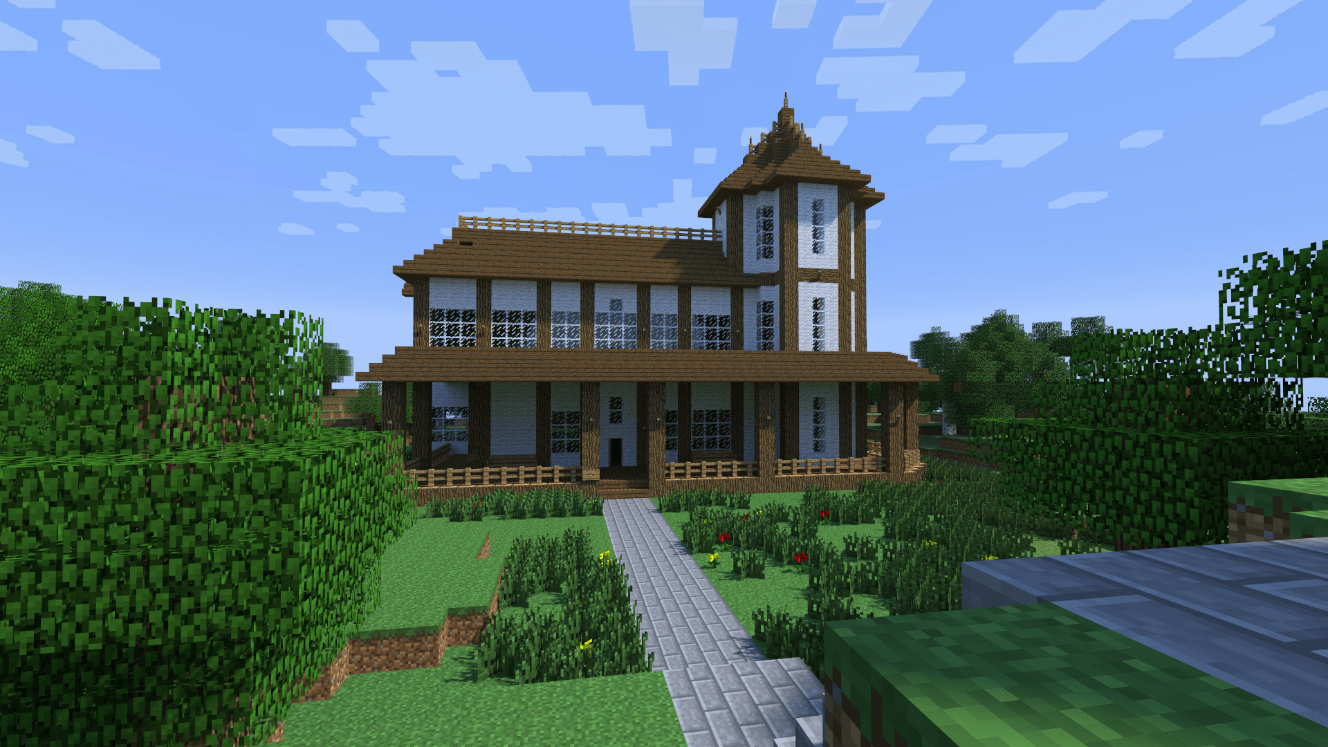 Minecraft House Wallpapers Top Free Minecraft House Backgrounds