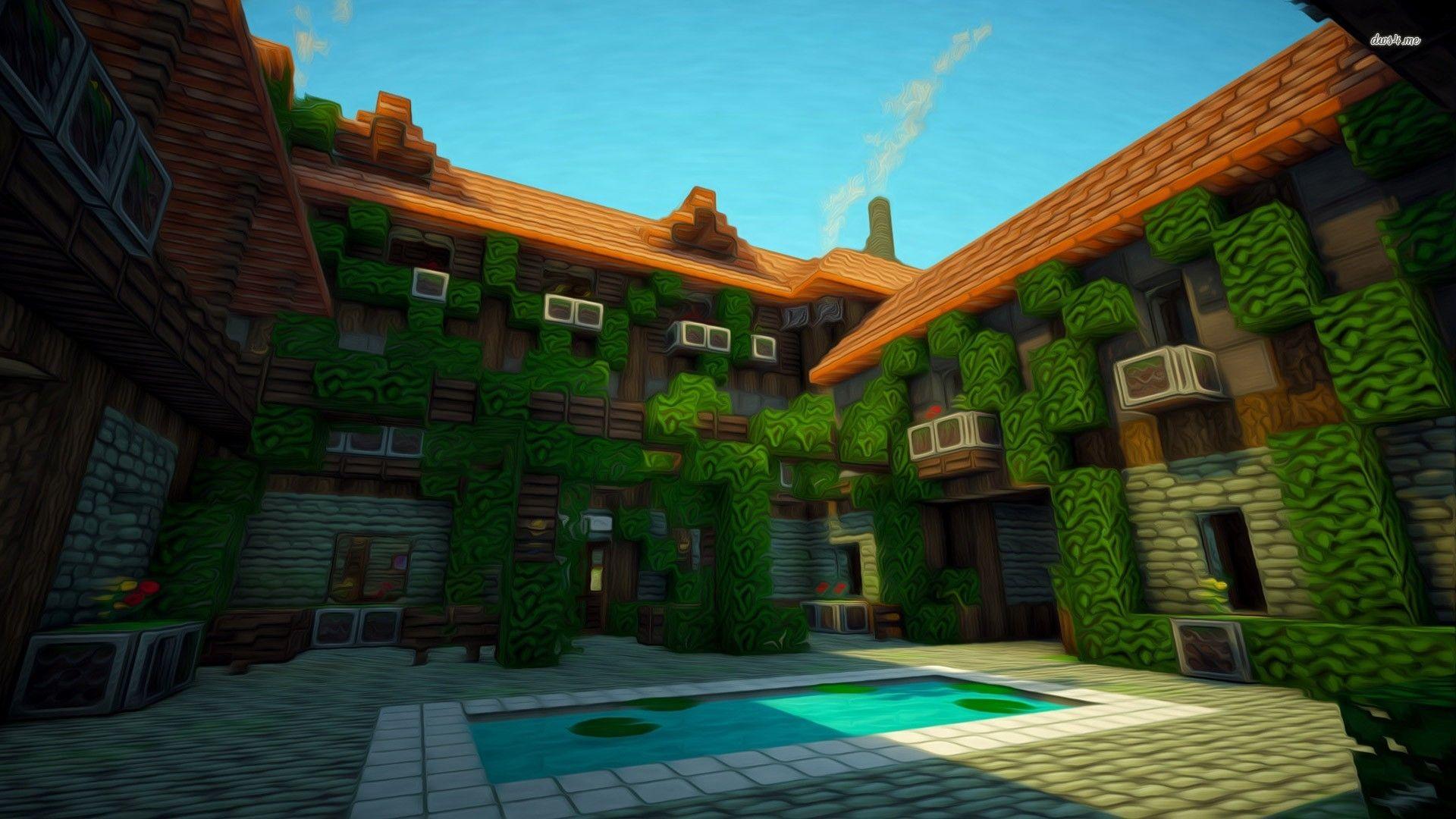 Minecraft House Wallpapers Top Free Minecraft House Backgrounds
