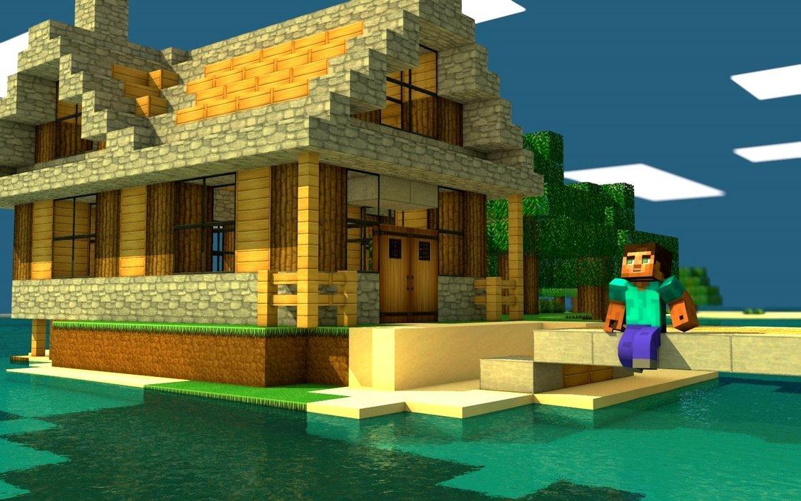 Minecraft House Wallpapers Top Free Minecraft House Backgrounds