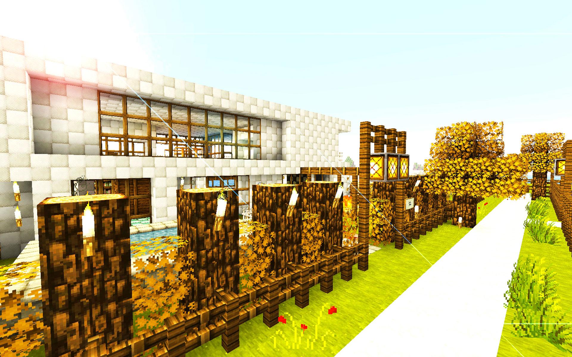 Minecraft House Wallpapers Top Free Minecraft House Backgrounds