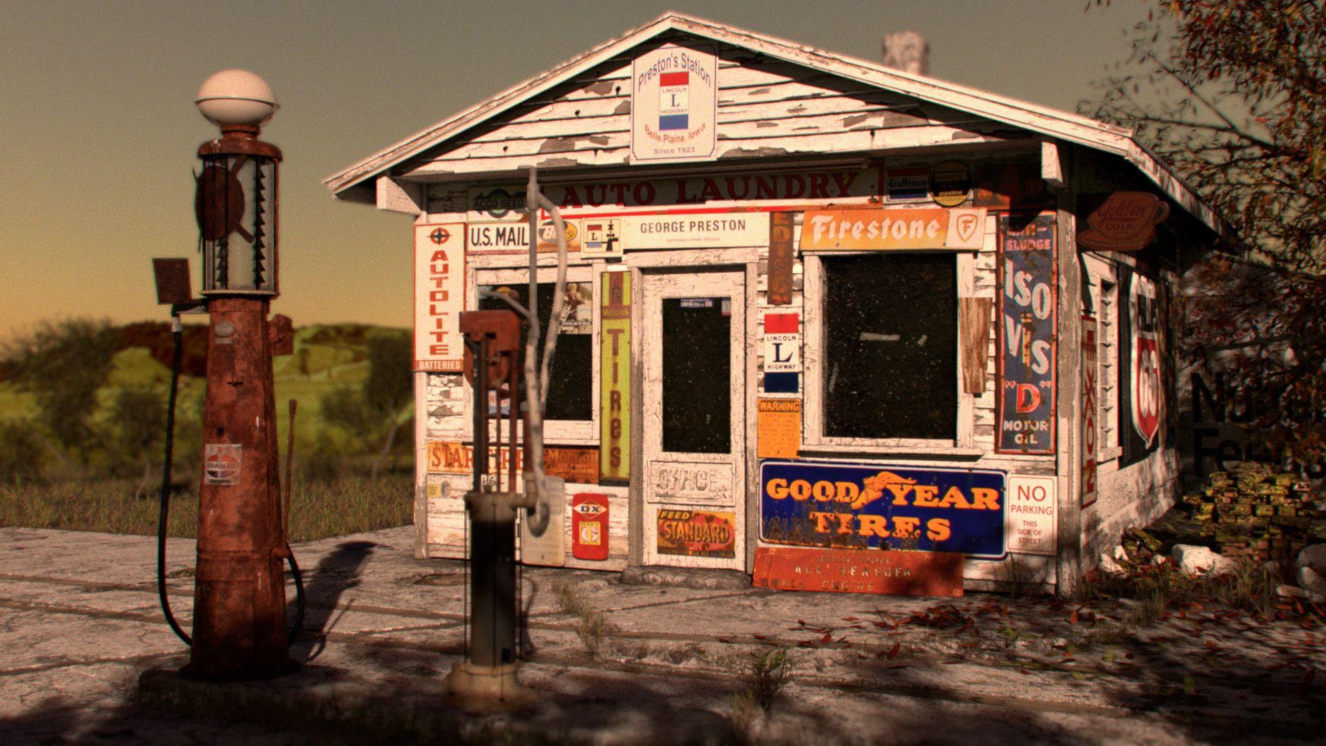 Vintage Gas Station Wallpapers Top Free Vintage Gas Station